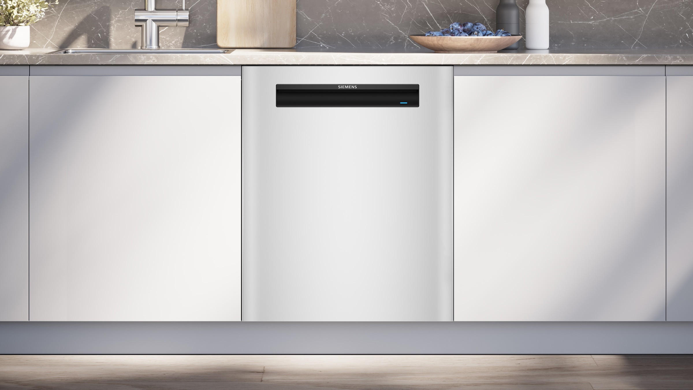 SIEMENS Unterbaugeschirrspüler iQ500 »SN15EW06CS« 14 tlg. Maßgedecke