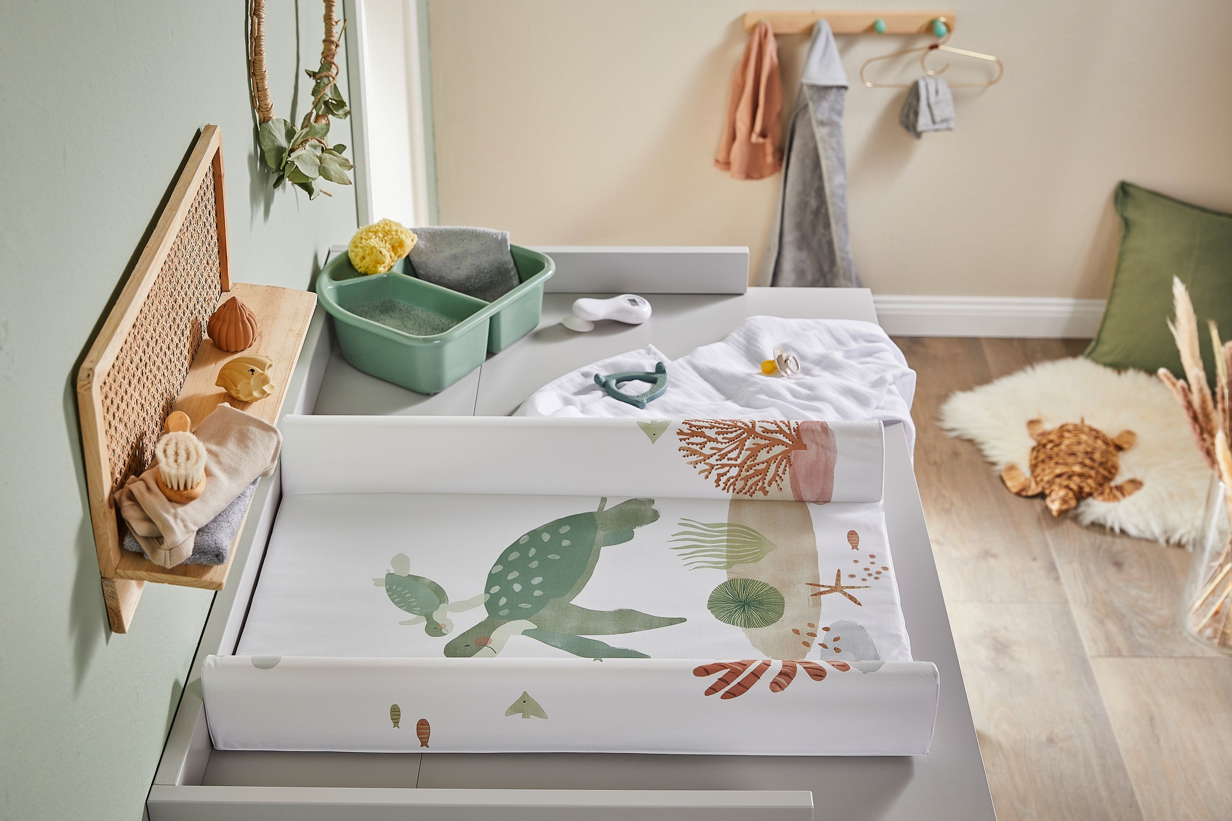 Rotho Babydesign Wickelauflage »Sea Life«, Keilform; Made in Europe