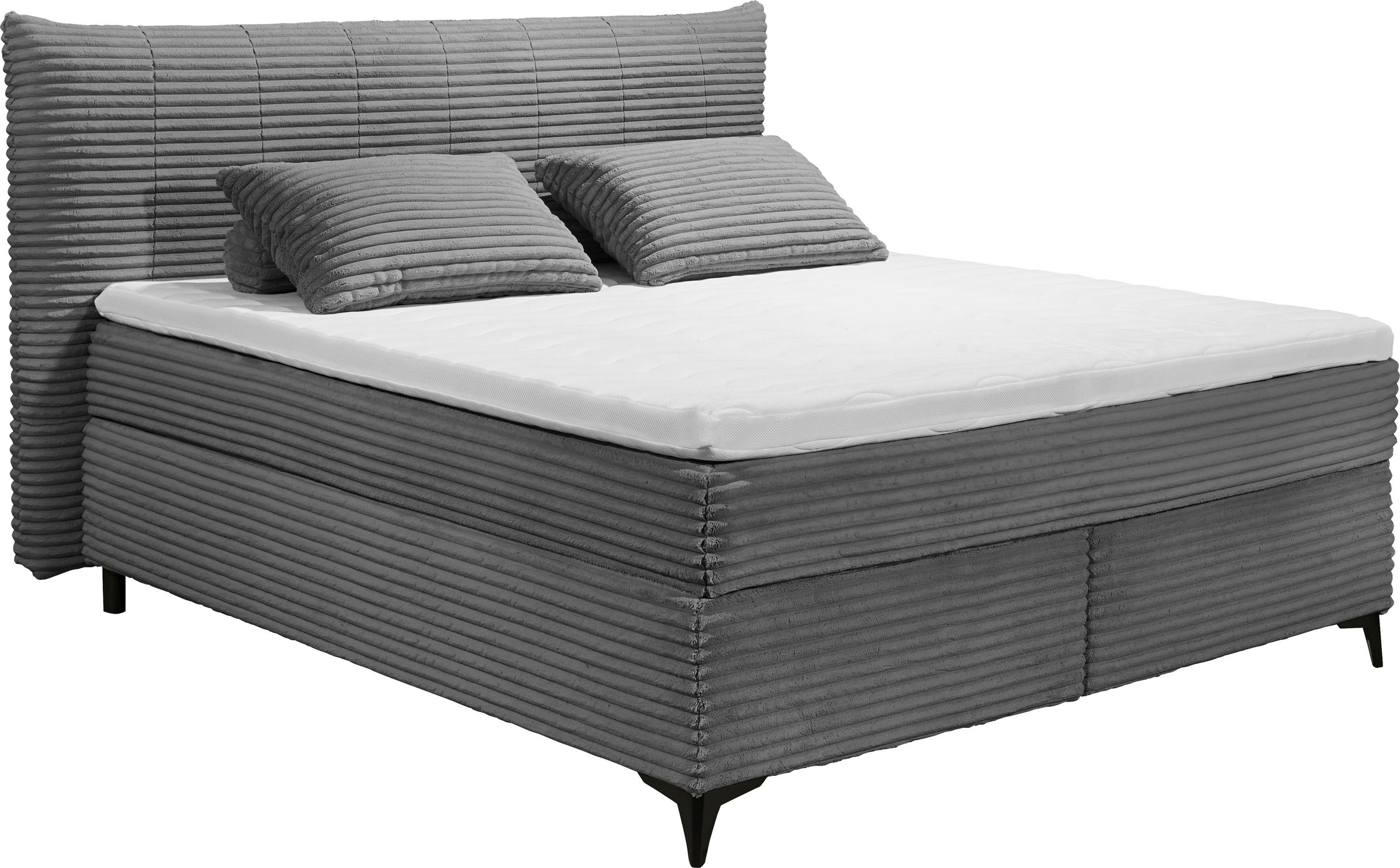 ED EXCITING DESIGN Boxspringbett »Seattle«, harte Seite mit Kokosmatte, weiche Seite mit Filzabdeckung