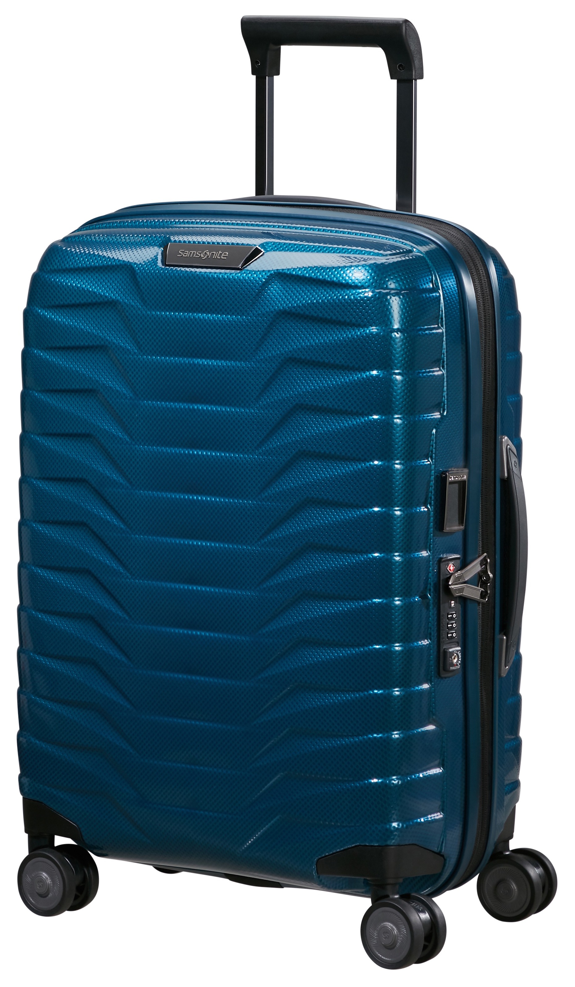 SAMSONITE Hartschalen-Trolley "PROXIS, verschiedene Farben"petrol blau, Polypropylen, unifarben, Koffer, Handgepäck Reisegepäck Volumenerweiterung