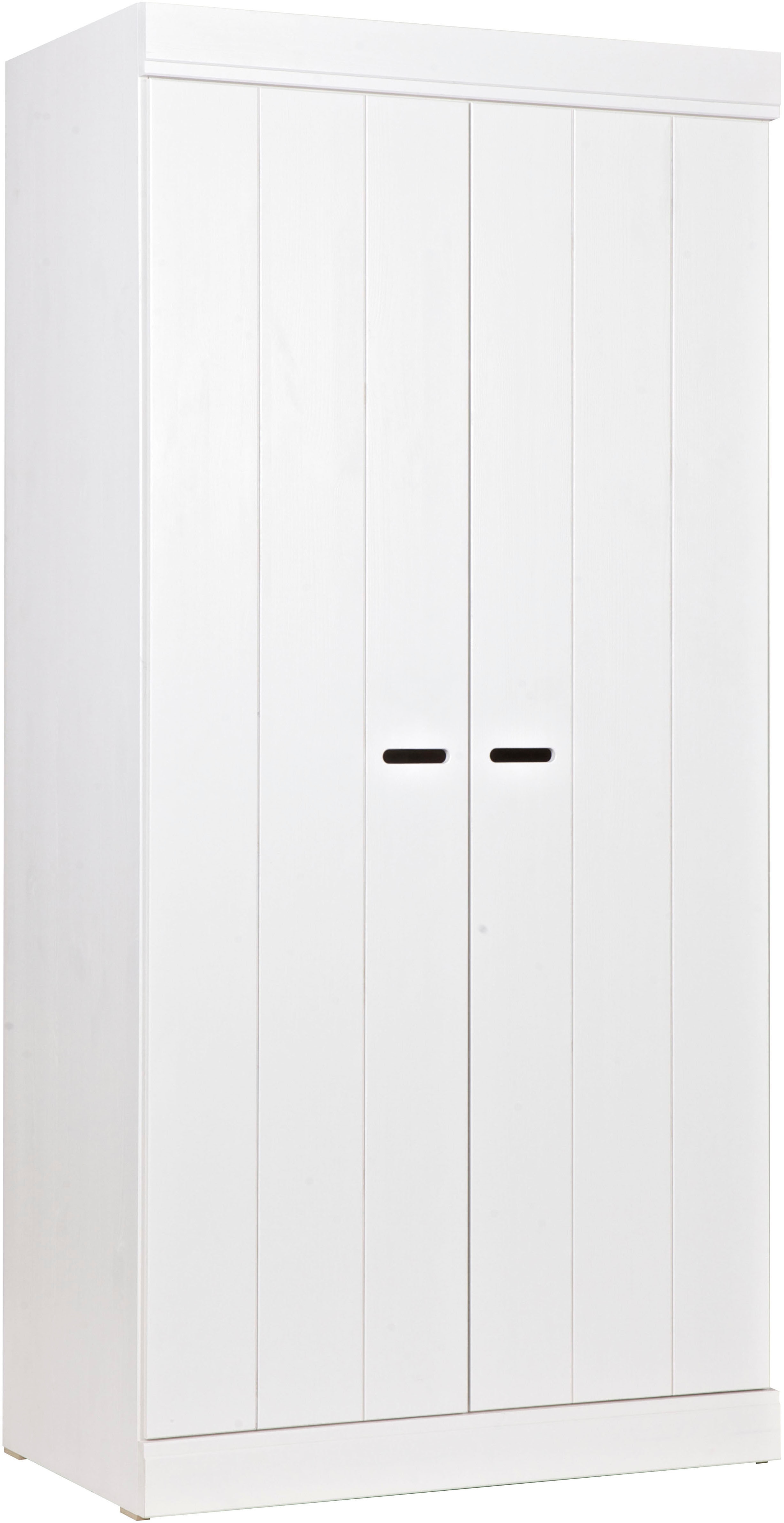 WOOOD 1100000002199 "Connect FSC-Kiefernholz mit sichtbare Maserungen H195 x B94 x T53 cm" FSC Massivkiefer, Melamin-Innenraum
