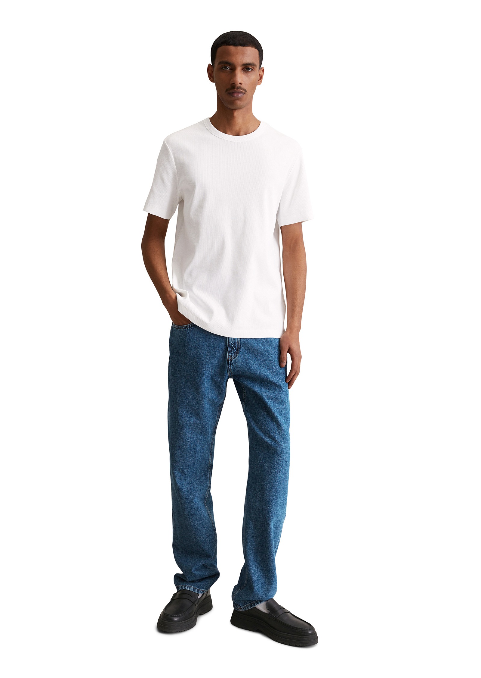 Marc O'Polo DENIM T-Shirt »aus Bio-Baumwoll-Mix«