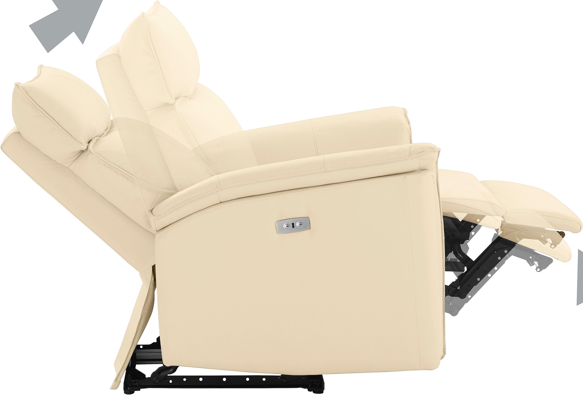 Places of Style Relaxsessel »Zola, TV-Sessel mit Schlaffunktion, Sessel für Wohnzimmer mit«, elektrischer Relaxfunktion und USB-Steckeranschluss, Breite 87 cm