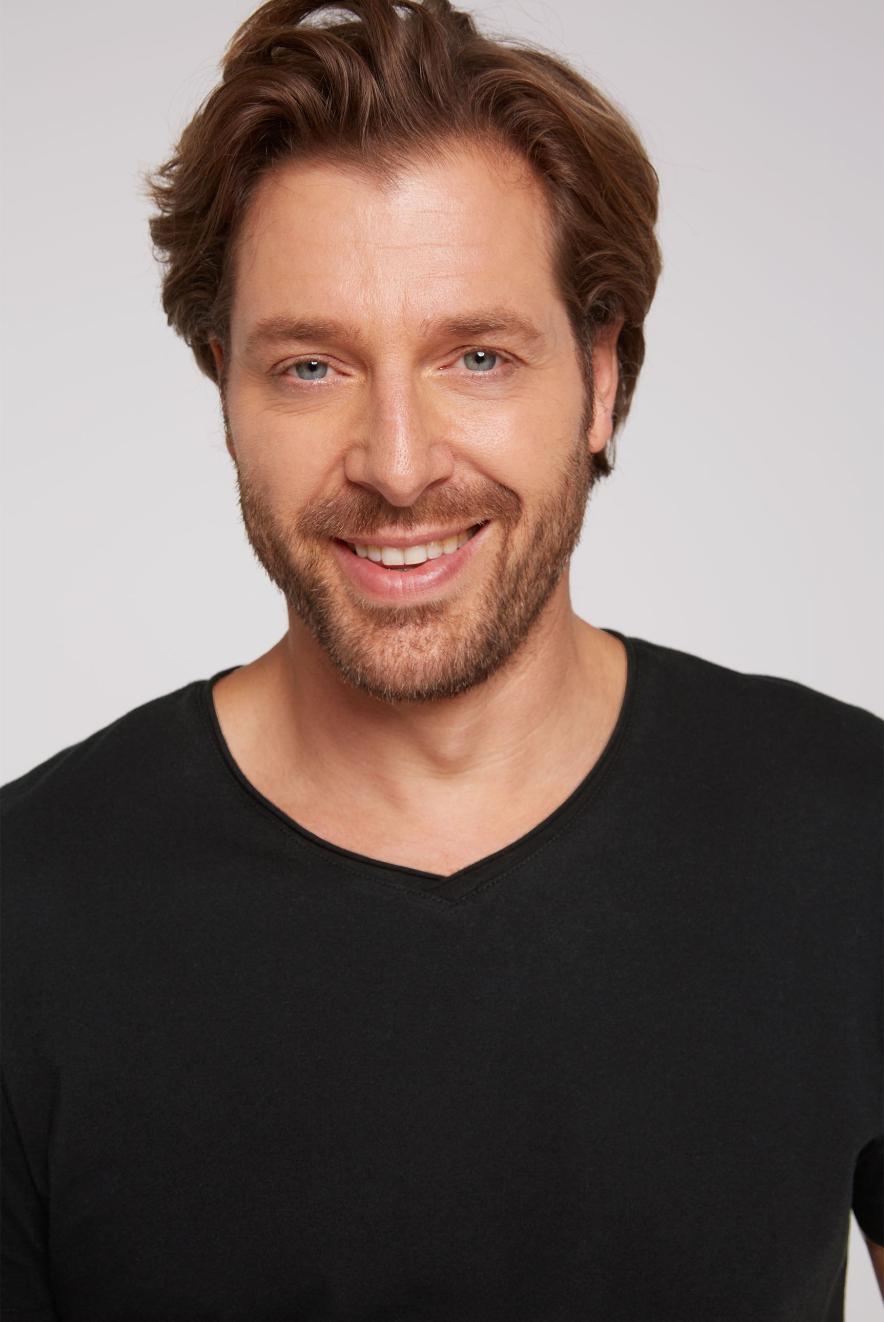 Thumbnail - CAMP DAVID V-Shirt 2 Stk. gerade Form, Baumwolle, V-Ausschnitt