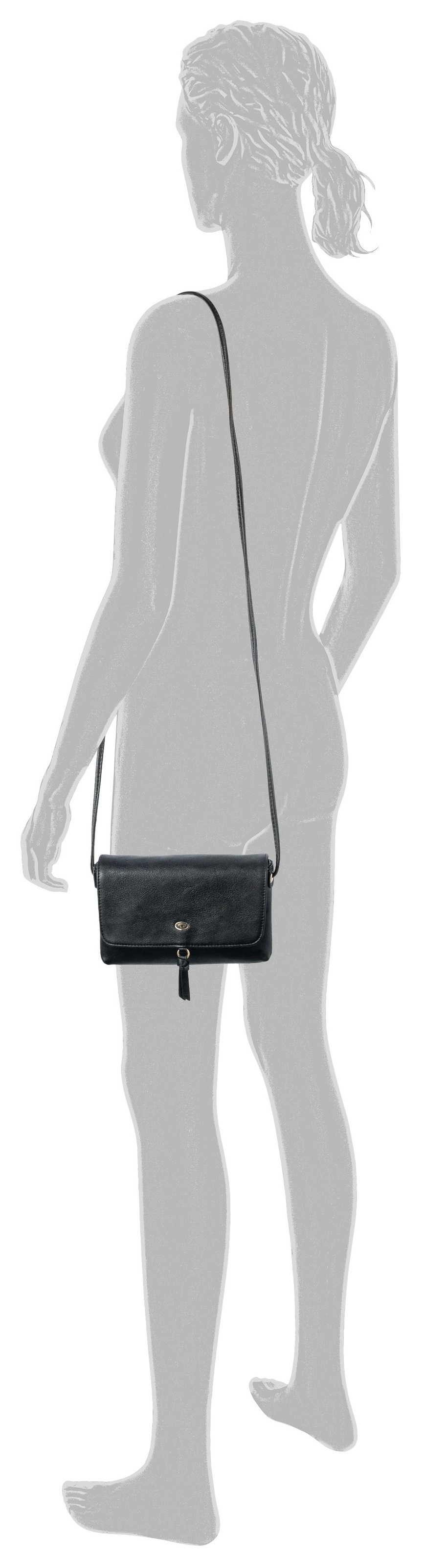 TOM TAILOR "Luna" mit hochglänzendem Logo und kleinem dekorativen Knoten günstig online kaufen