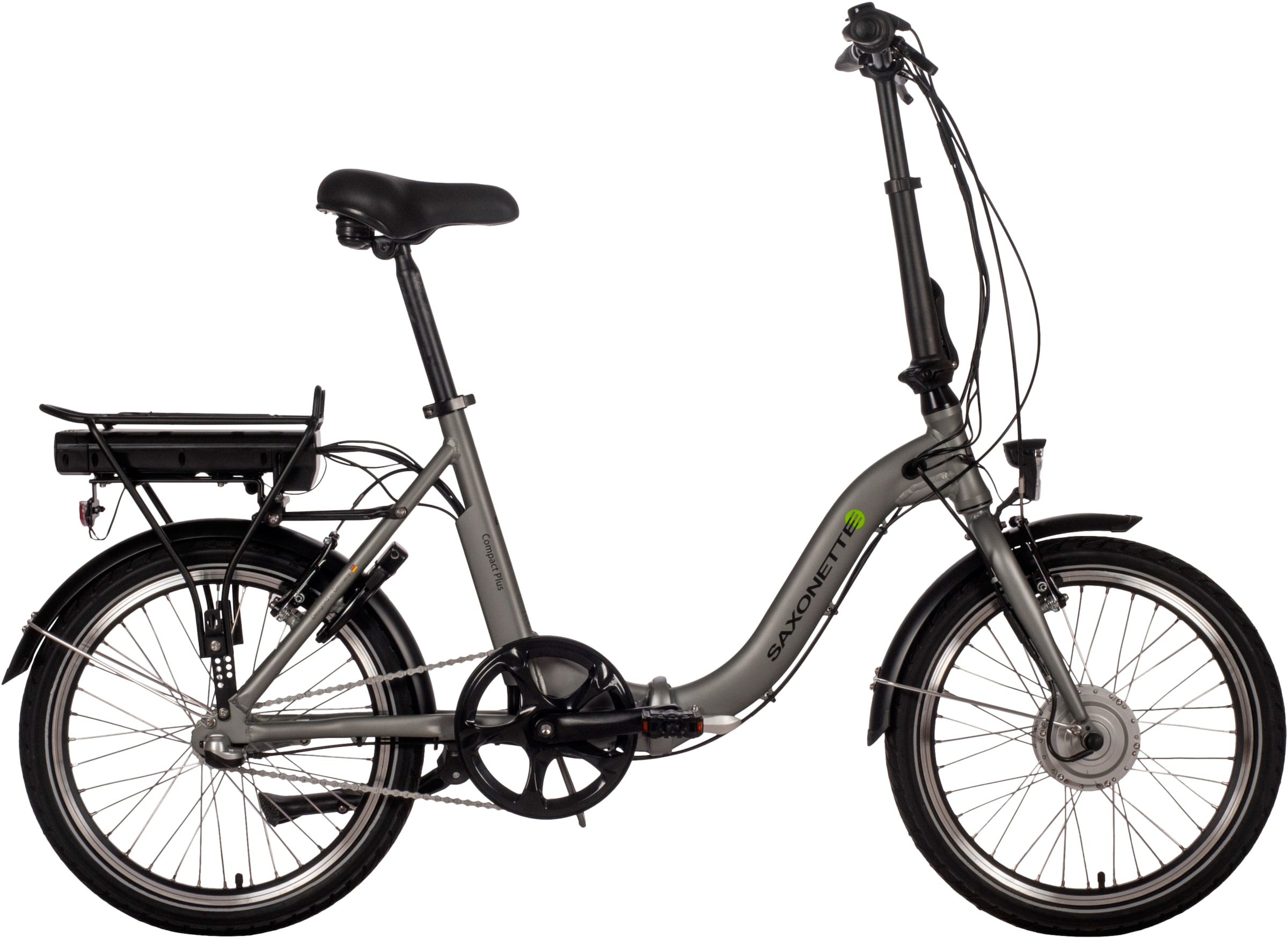 SAXONETTE E-Bike »Compact Plus 2.0«, 3 Gang, Frontmotor 250 W, (mit Akku-Ladegerät), Pedelec