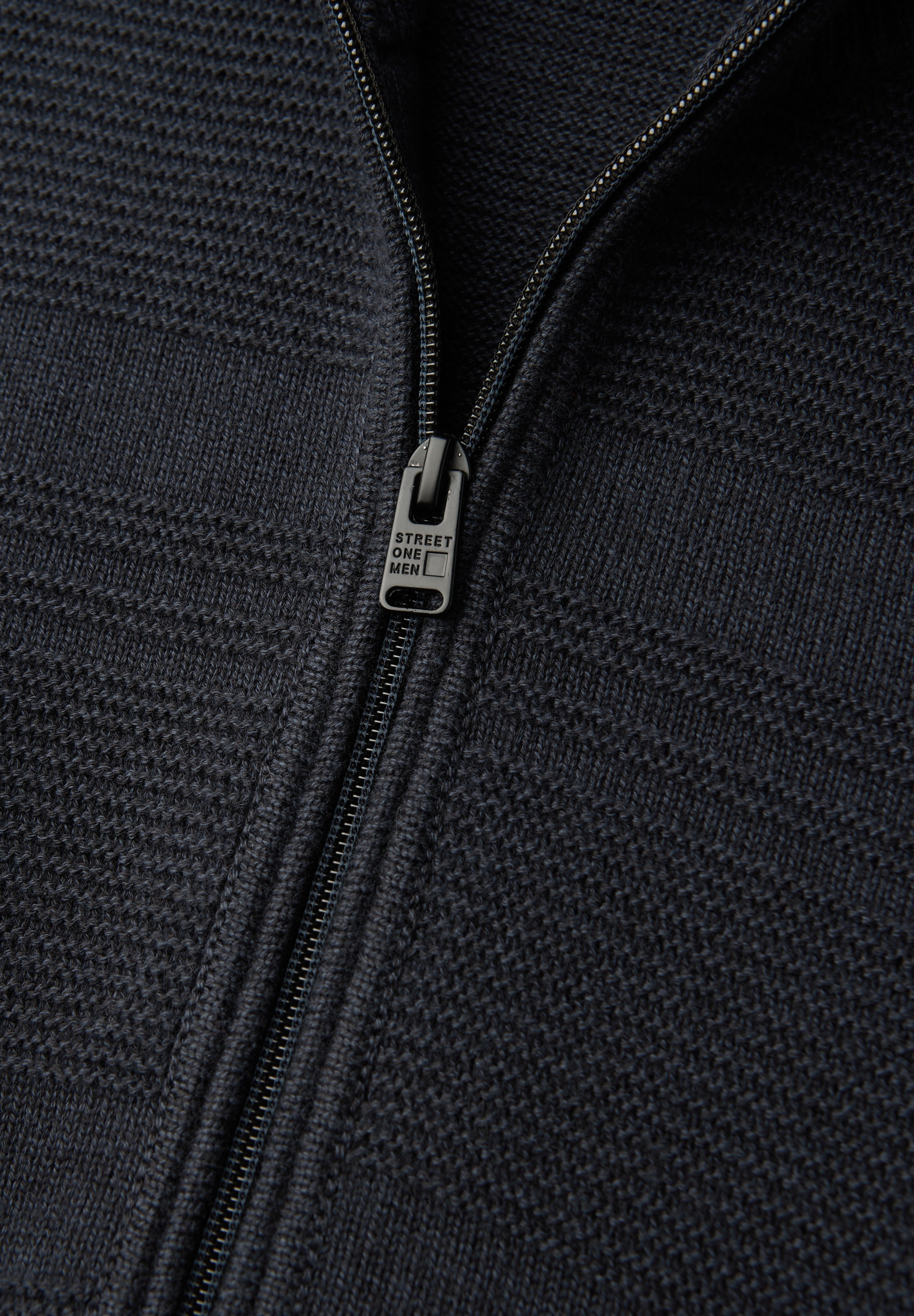 STREET ONE MEN Cardigan aus reiner Baumwolle
