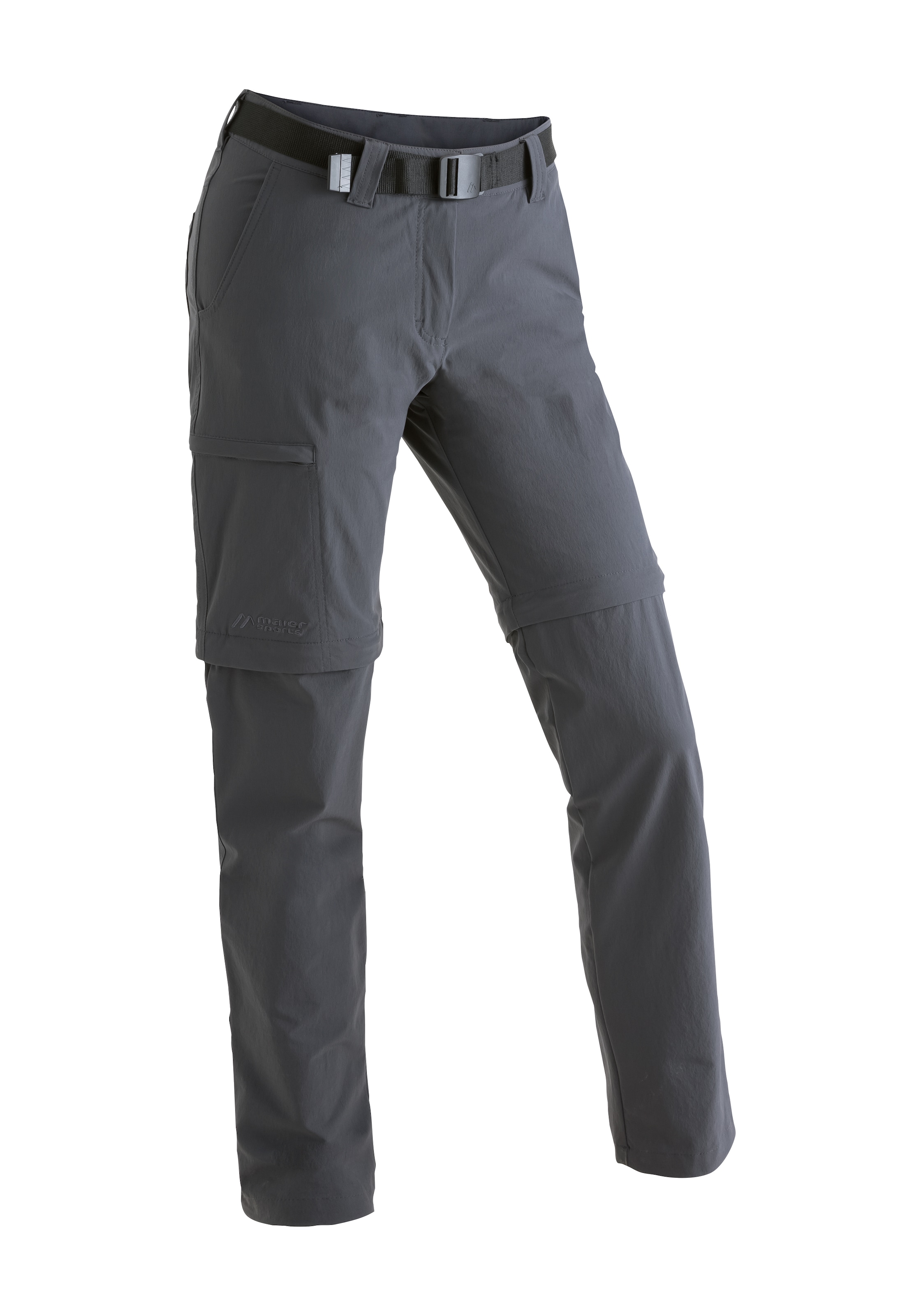 Maier Sports "Inara slim zip" Damen Zip-Off Wanderhose, atmungsaktive Trekkinghose, Slim Fit