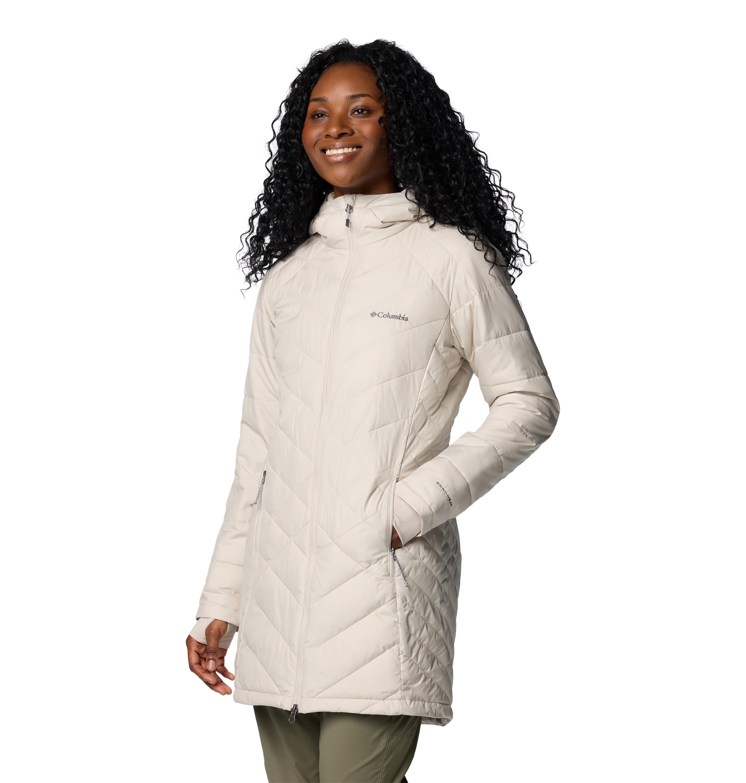 Columbia Steppmantel "HEAVENLY LONG HOODED JACKET", (1 tlg.) günstig online kaufen