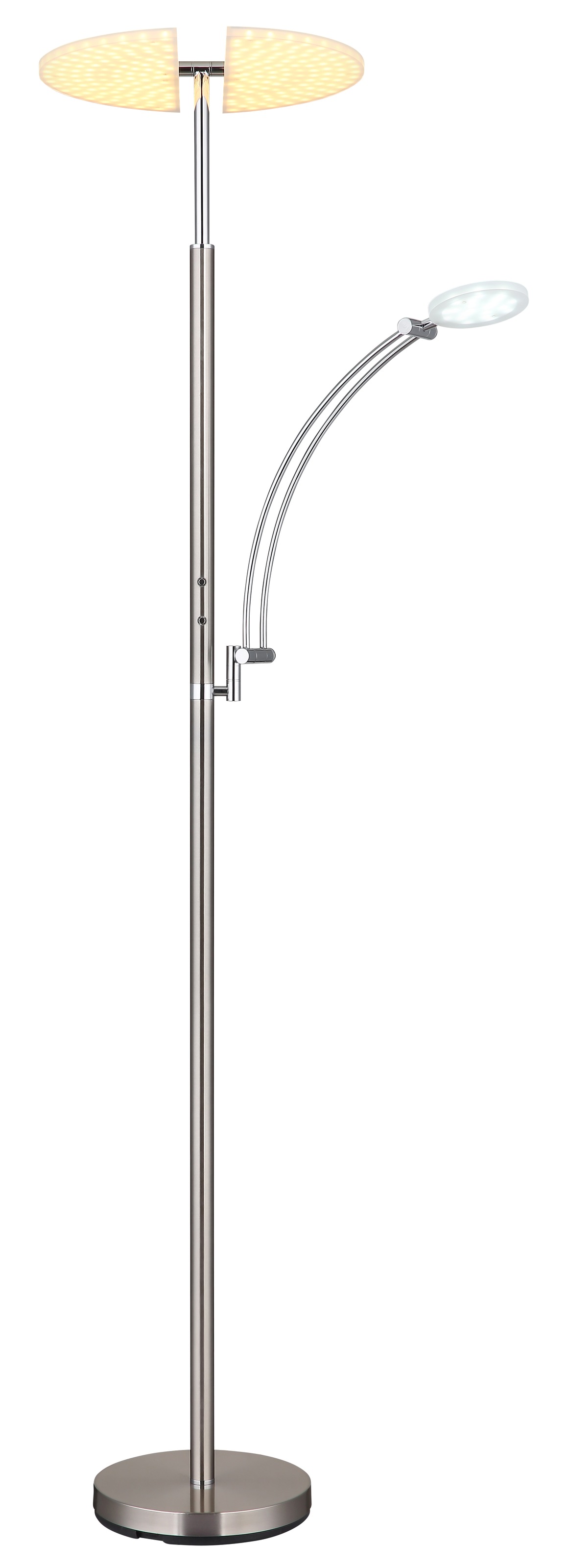 GLOBO LIGHTING Stehlampe »TIRANA« LED-Modul 1 Stk. Deckenfluter Metall, Acryl satiniert, dimmbar, LED 40W