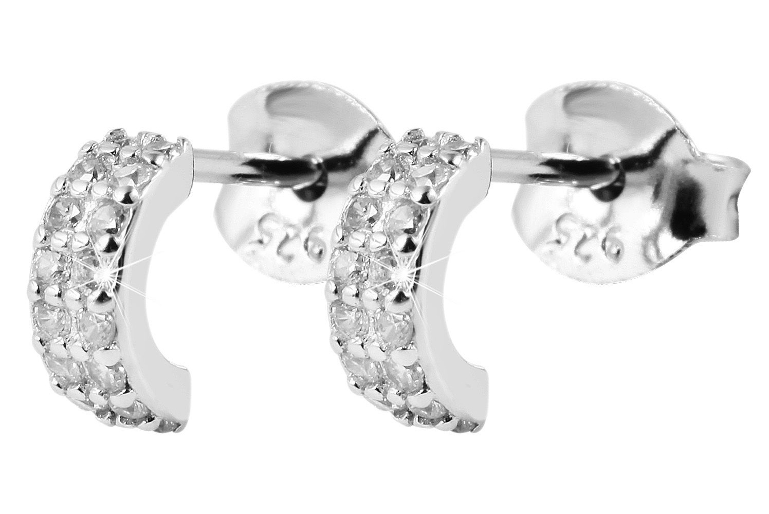 Adelia´s Paar Ohrhänger »Damen Ohrringe – Ohrstecker aus 925 Silber mit Zirkonia« Zum Verschenken an Menschen, die Ihnen am Herzen liegen