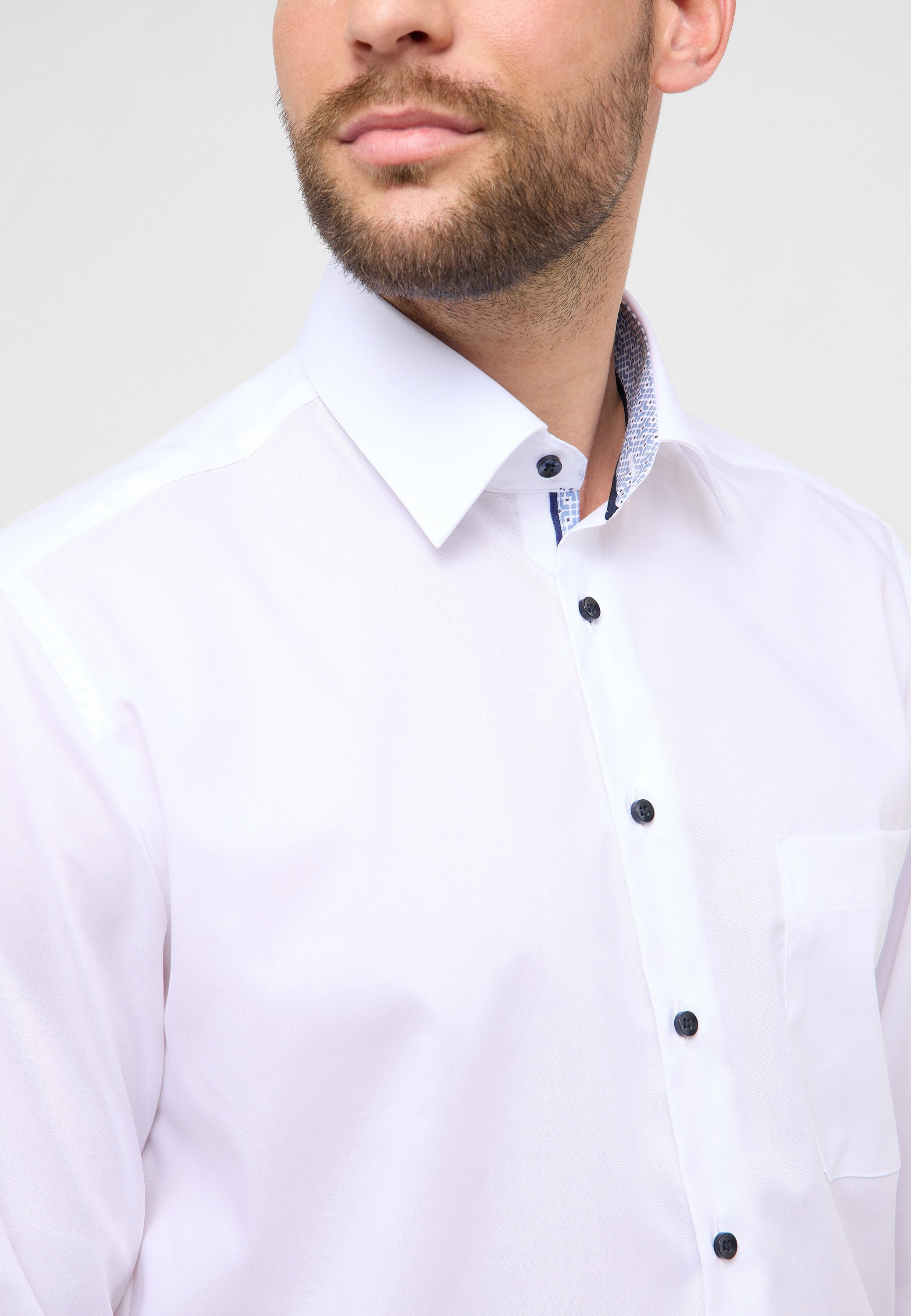 Thumbnail - Eterna Langarmhemd "COMFORT FIT" NON IRON (bügelfrei)