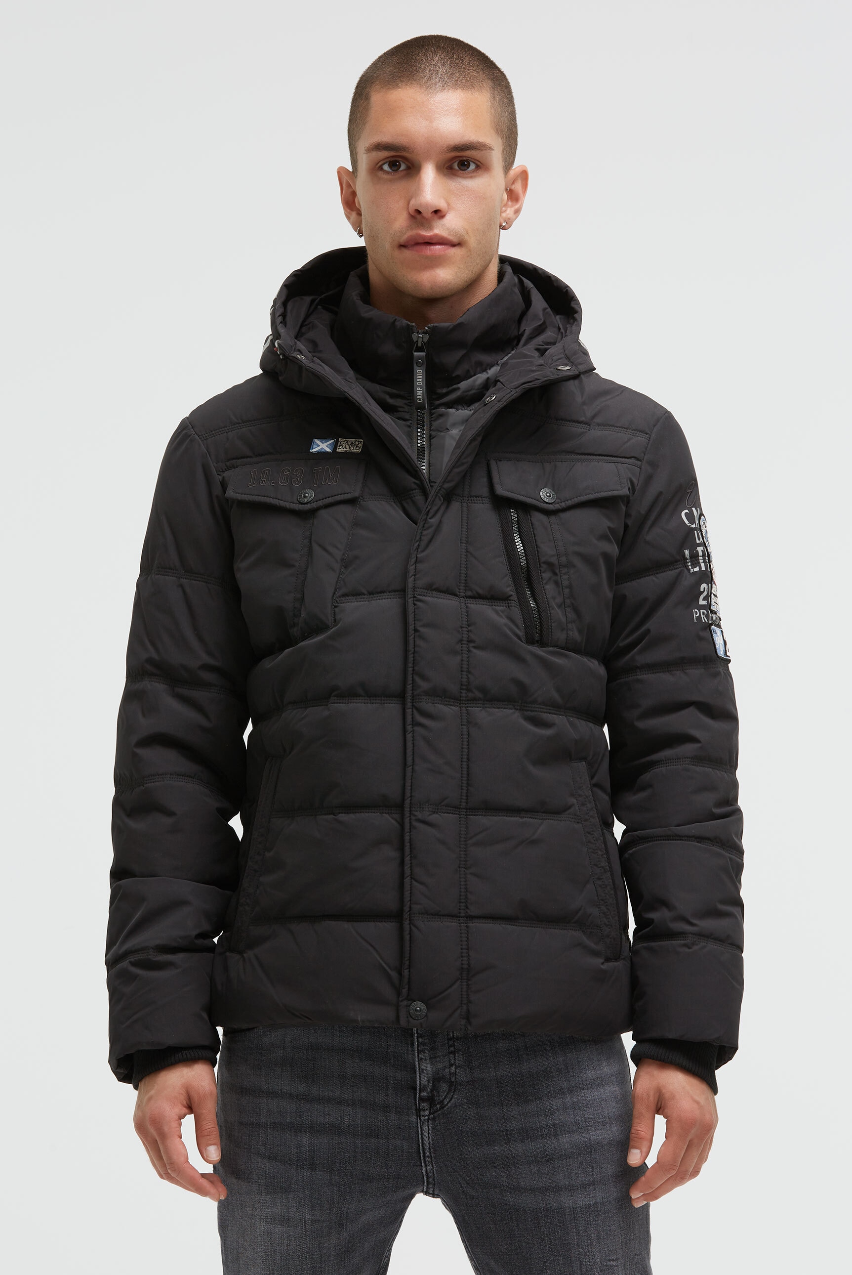 CAMP DAVID Winterjacke, mit Kapuze, mit wasserabweisender Funktion günstig online kaufen