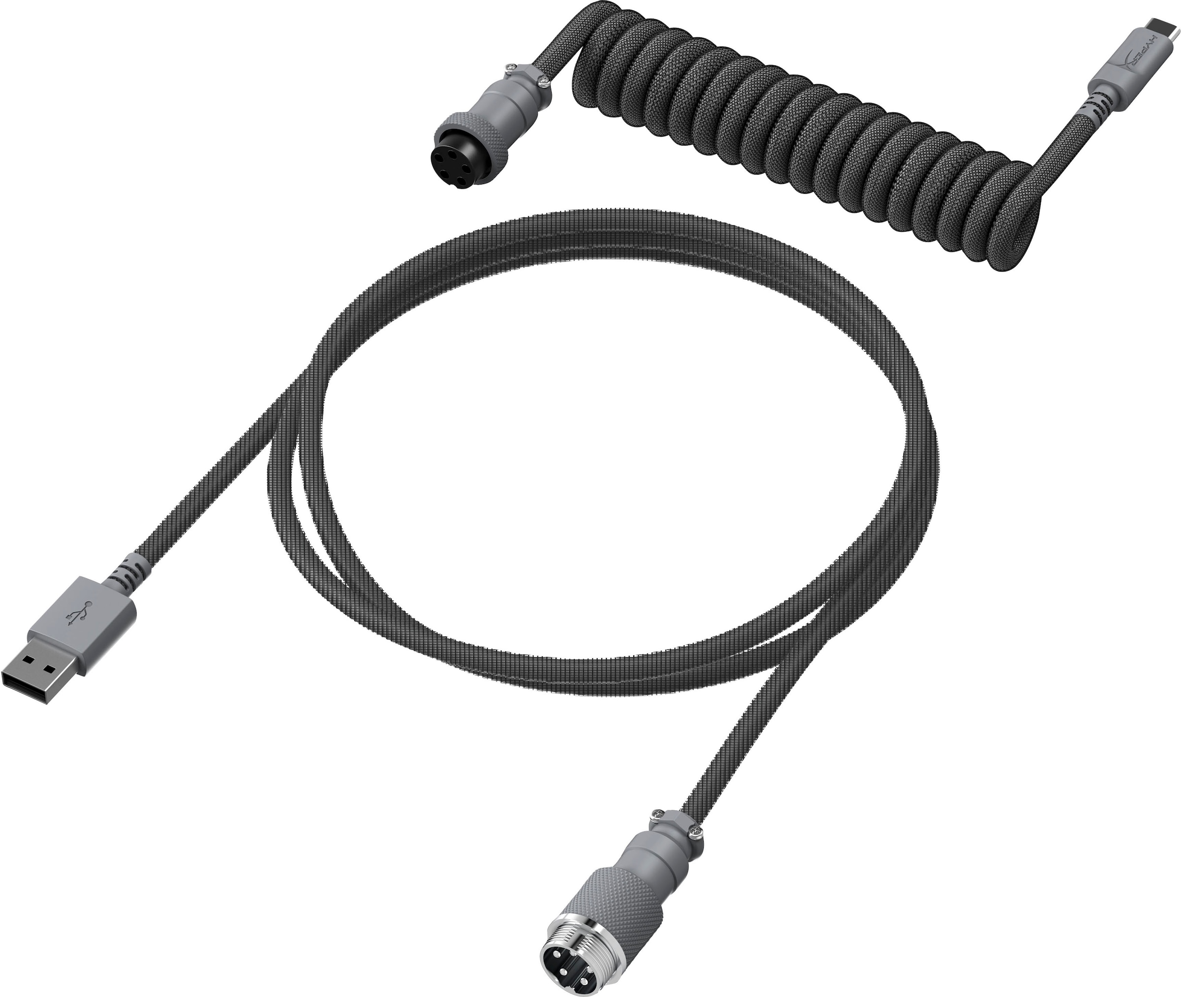Spiral-Verbindungskabel »USBC Coiled Cable«, USB Typ A-USB-C, 120 cm