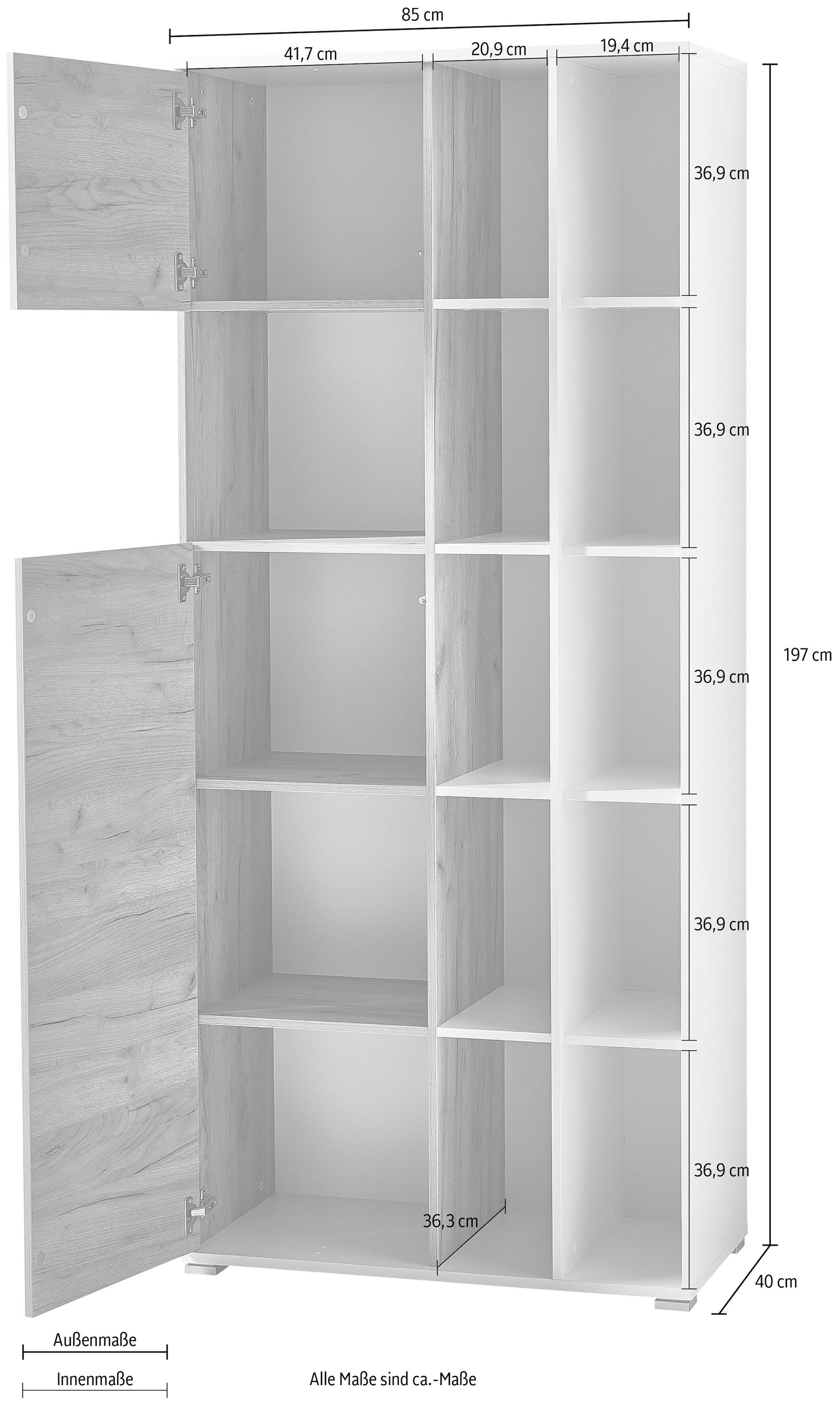 GERMANIA Aktenschrank »GW-Lioni«, in 2 Höhen, Stauraum, Push-to-open, Breite 85 cm, Made in Germany