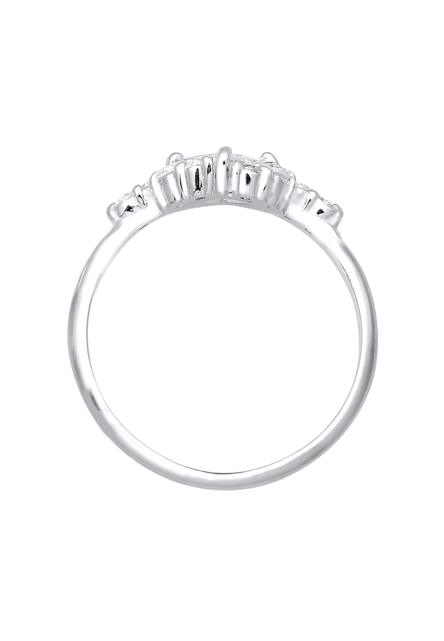 Elli Premium Verlobungsring »Verlobungsring Zirkonia Weiß 925 Sterling Silber«