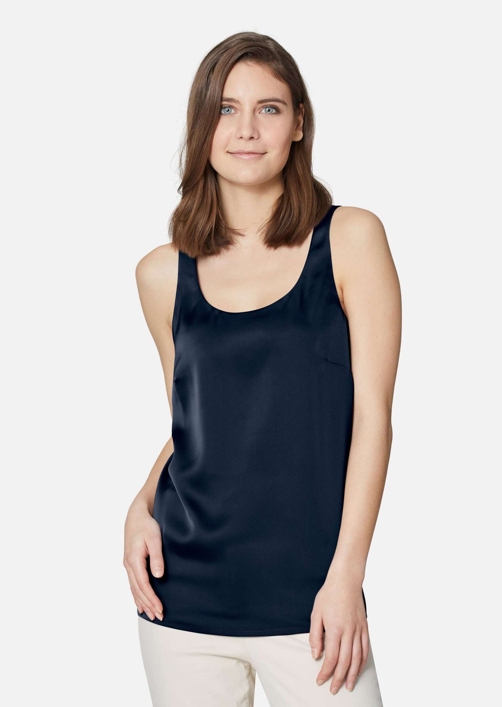 MADELEINE Trägertop »Blusentop Top aus feinem Glanz-Satin«