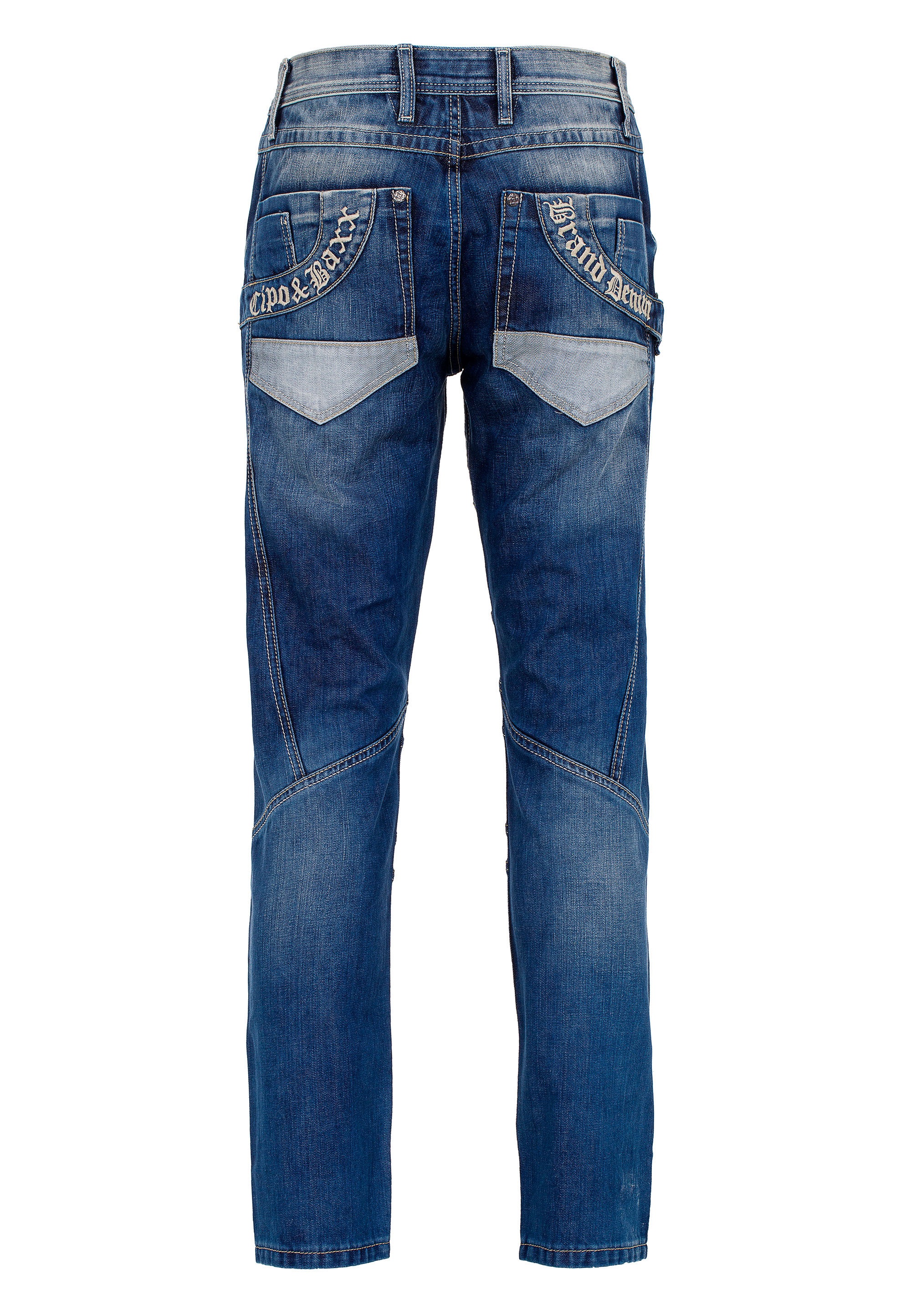 Cipo & Baxx CD576 Straight Jeans Blau 30/34 3