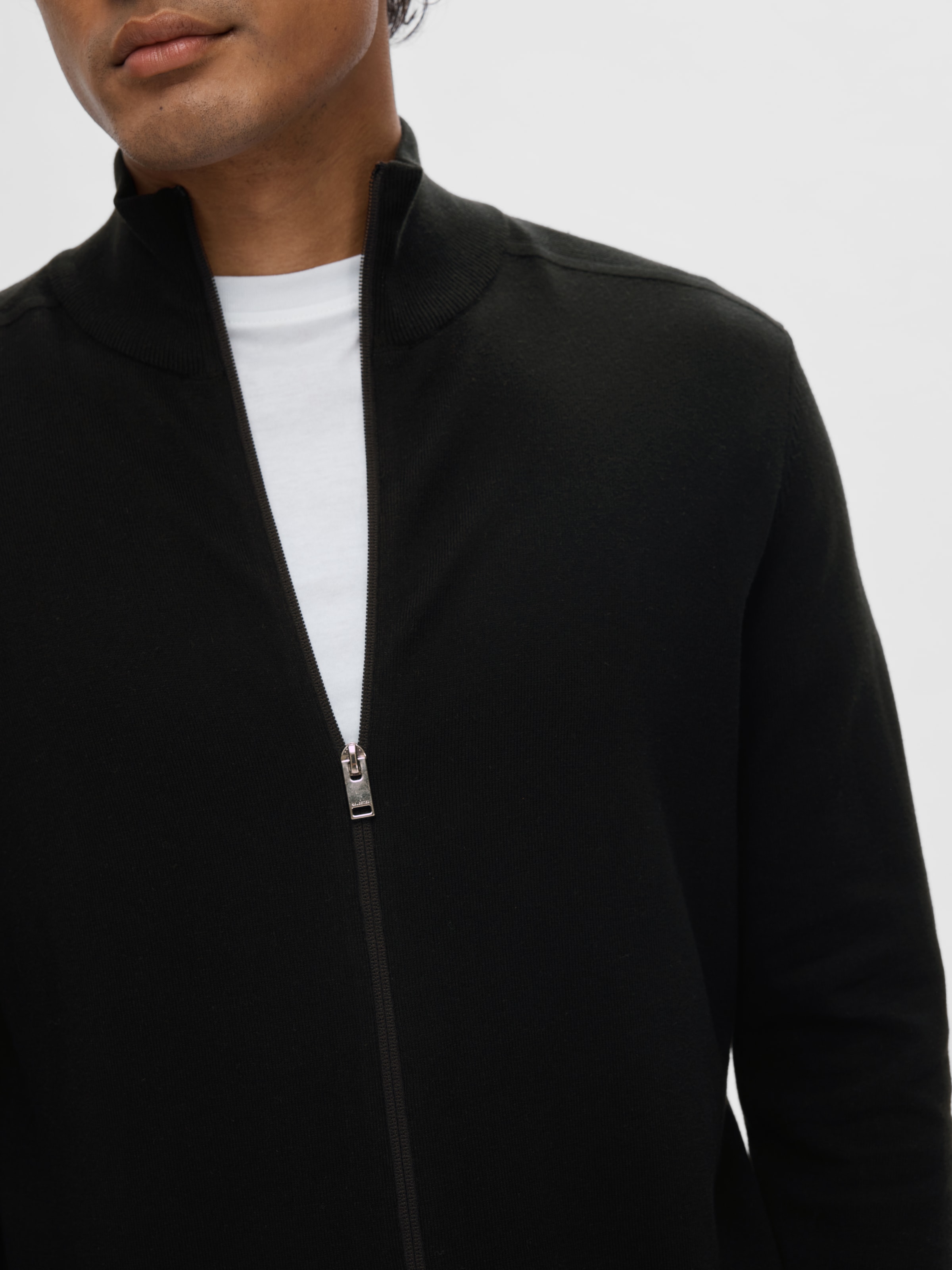 SELECTED Strickjacke »SLHBERG FULL ZIP CARDIGAN NOOS«