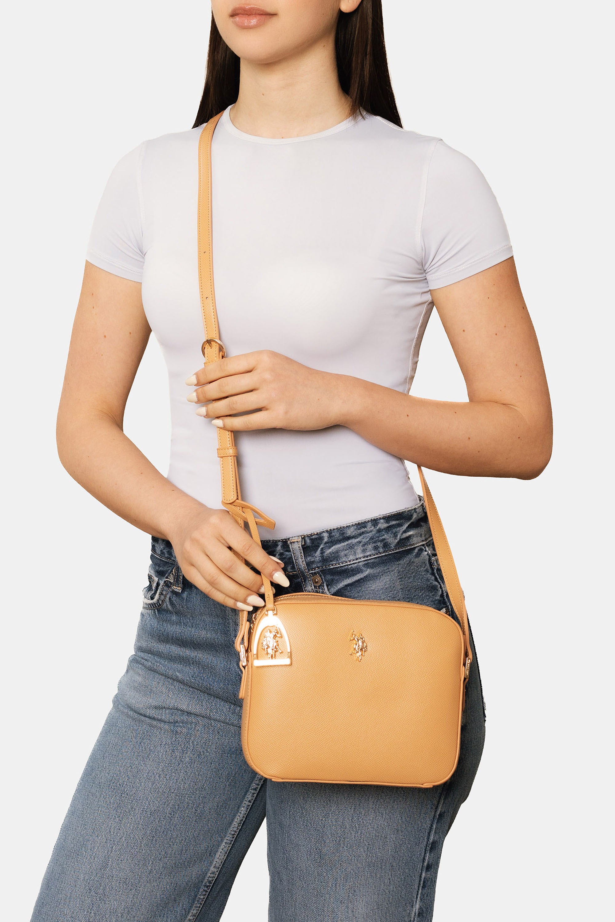 U.S. Polo Assn. Schultertasche »JONES CROSSBODY BAG Damen« Schultertasche Damen, kleine Handtasche, Fashion, Lifestyle, Sale