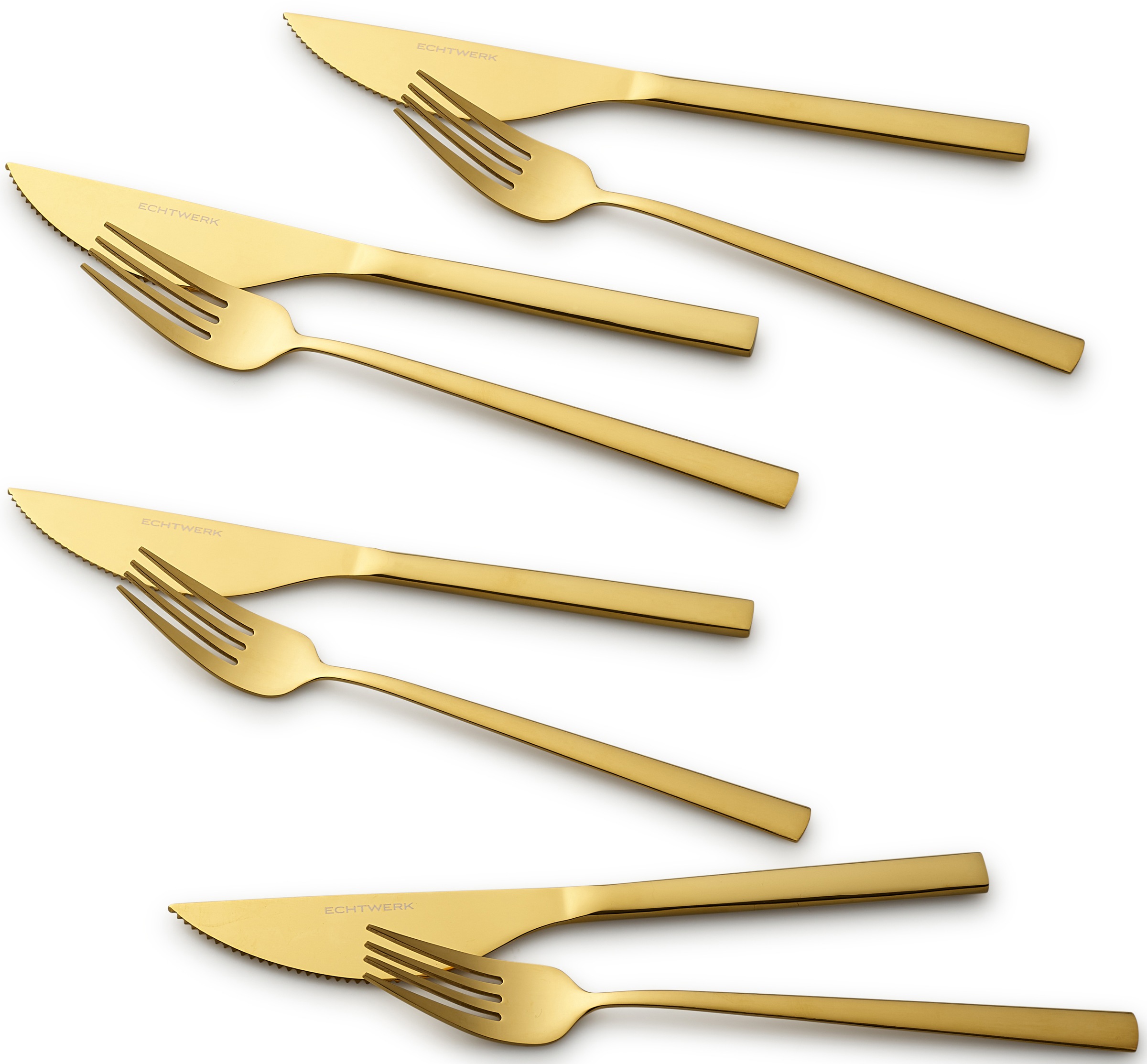 ECHTWERK Besteck-Set »Angelini«, (Set, 8 tlg.), für Pizza, Quiche, Flammkuchen