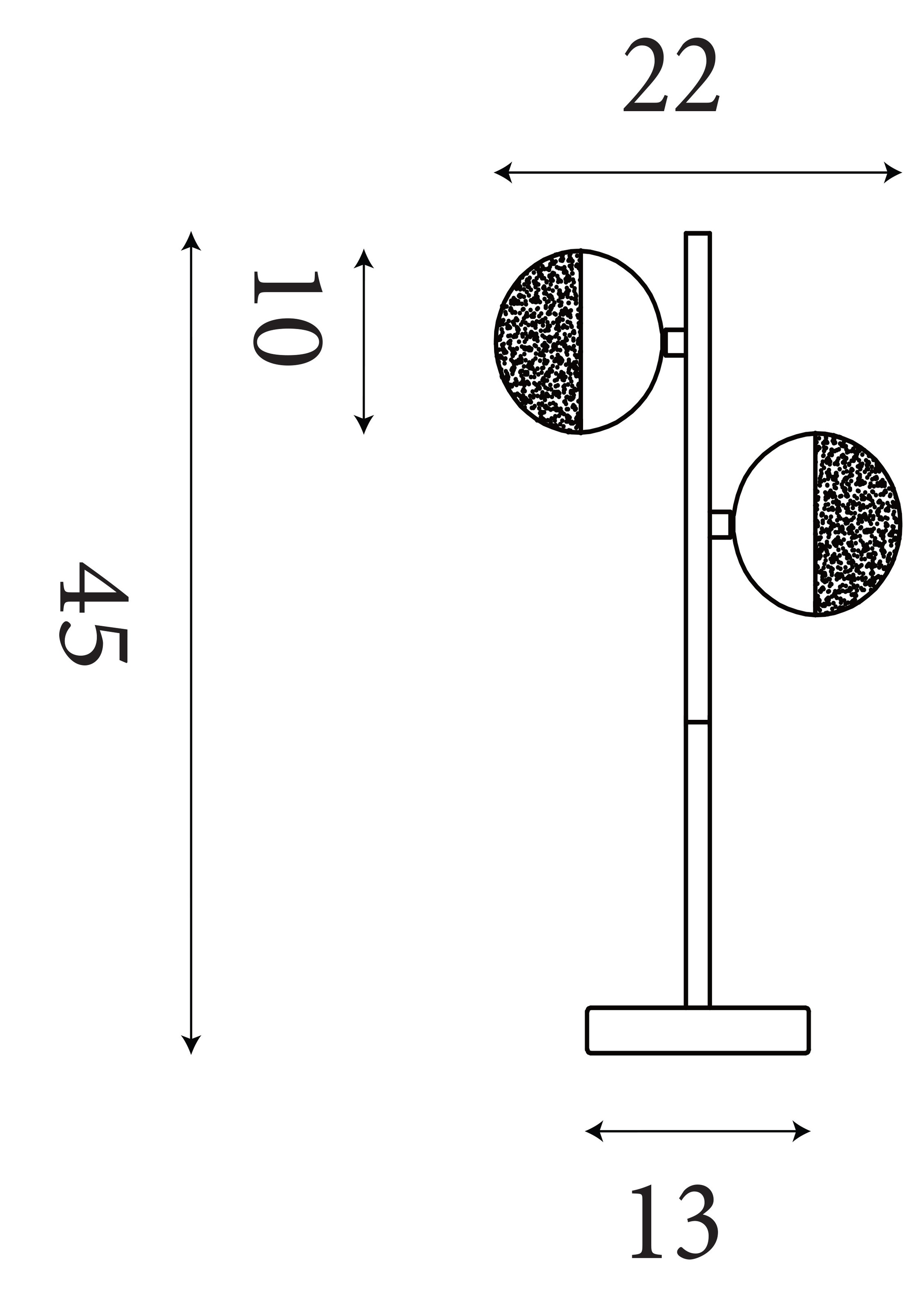 Searchlight Tischleuchte »Marbles 2Lt Tischleuchte - Chrom mit Kristallsand« LED-Modul 1 Stk.