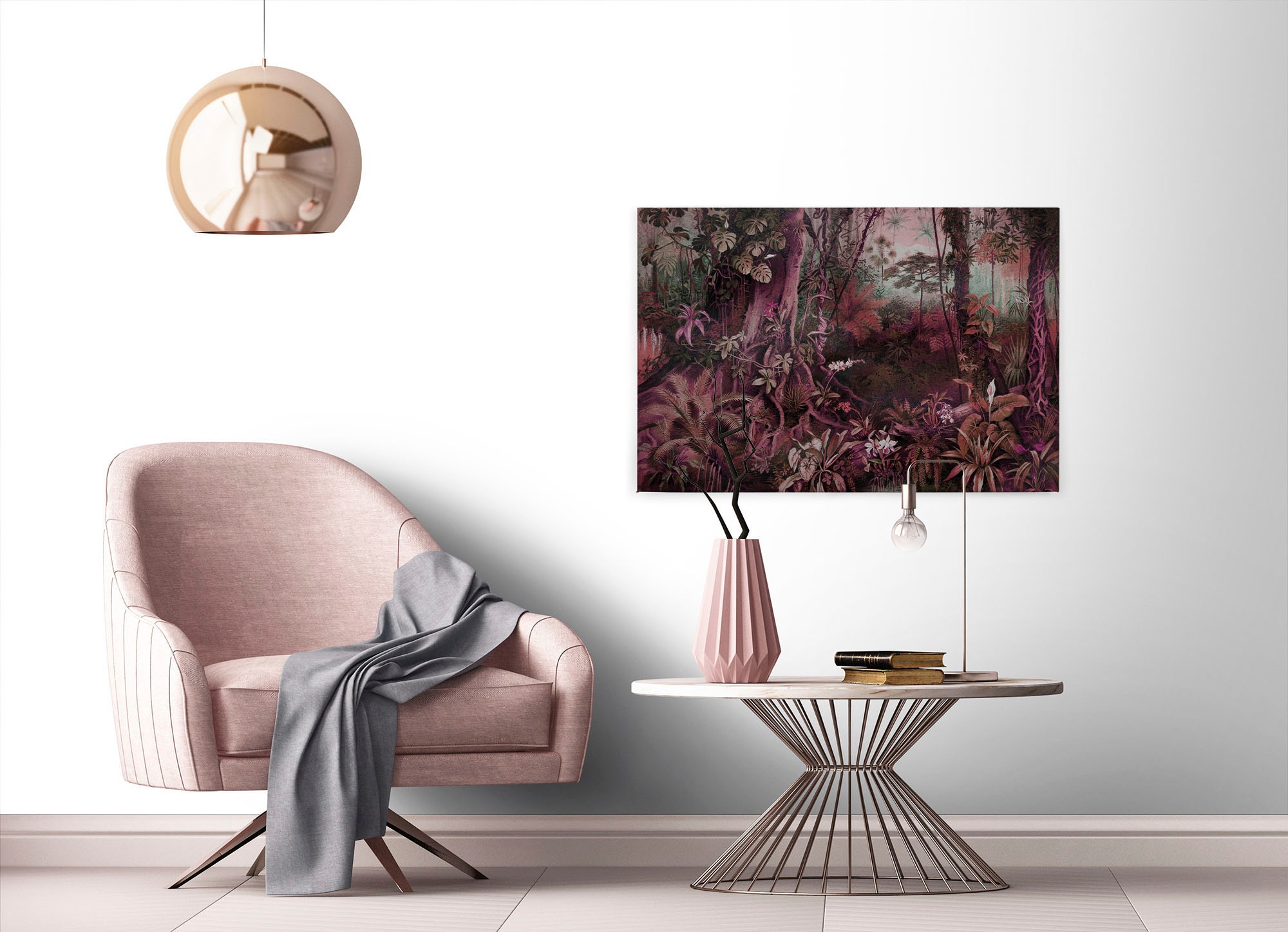 A.S. Création Leinwandbild »jungle«, Kunst-Gemälde-Kinder, (1 St.), Keilrahmen Bild Dschungel Wald Leinwand-Bild Wohnzimmer modern Kinder