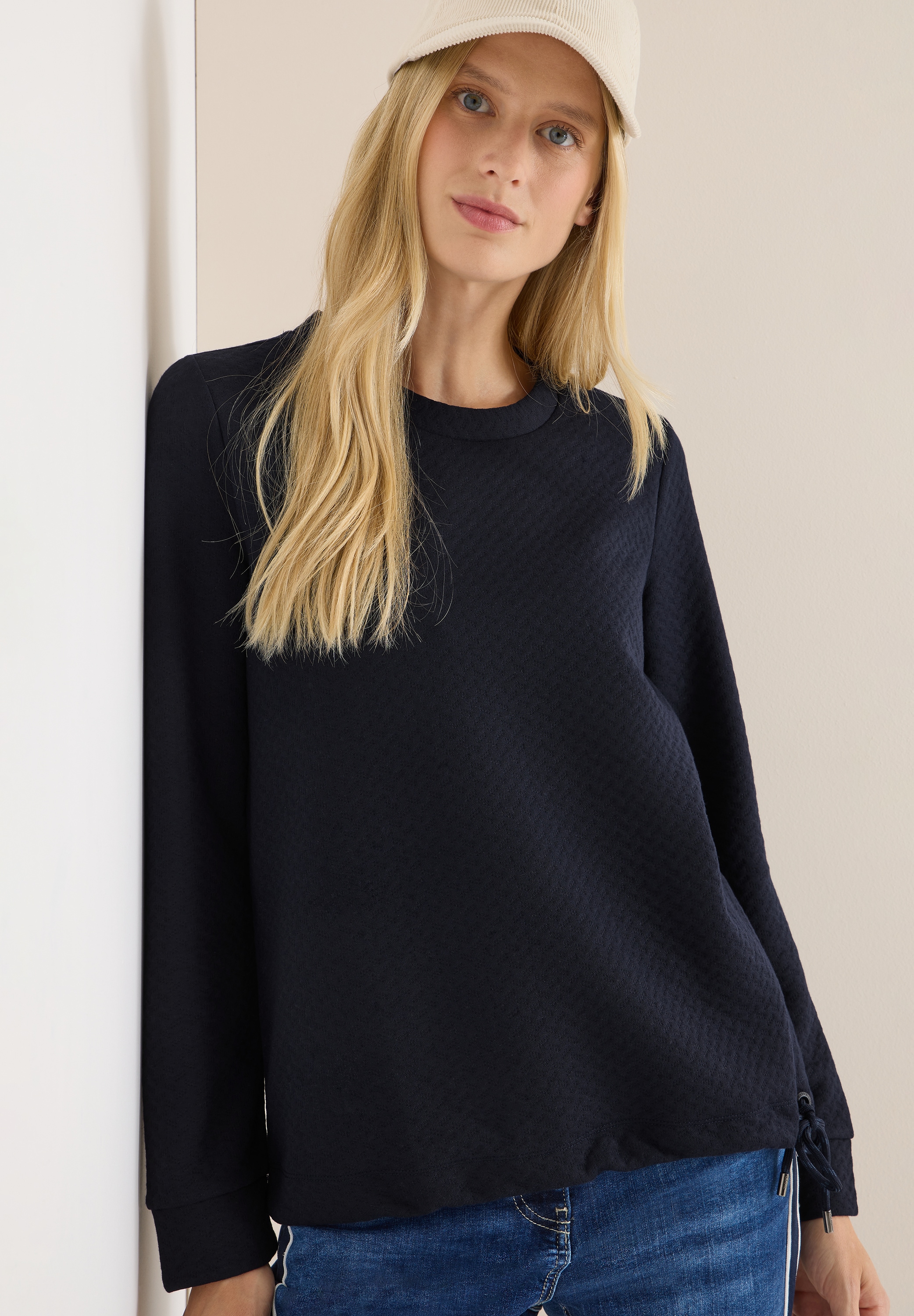 Cecil Sweatshirt , mit Tunnelzug am Saum
