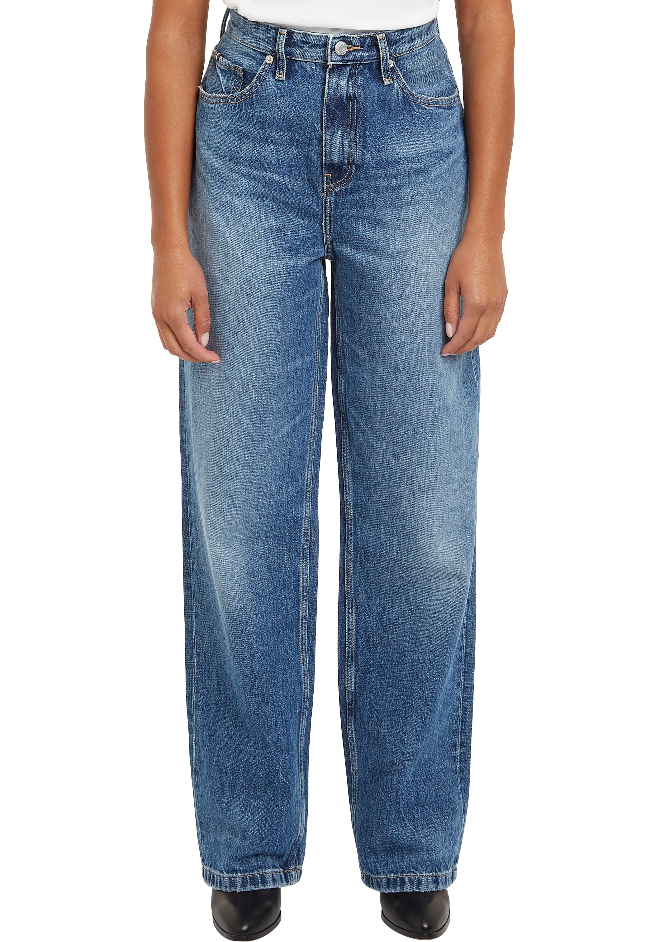 Tommy Hilfiger Straight-Jeans "RELAXED STRAIGHT HW GER", mit Tommy Hilfger günstig online kaufen