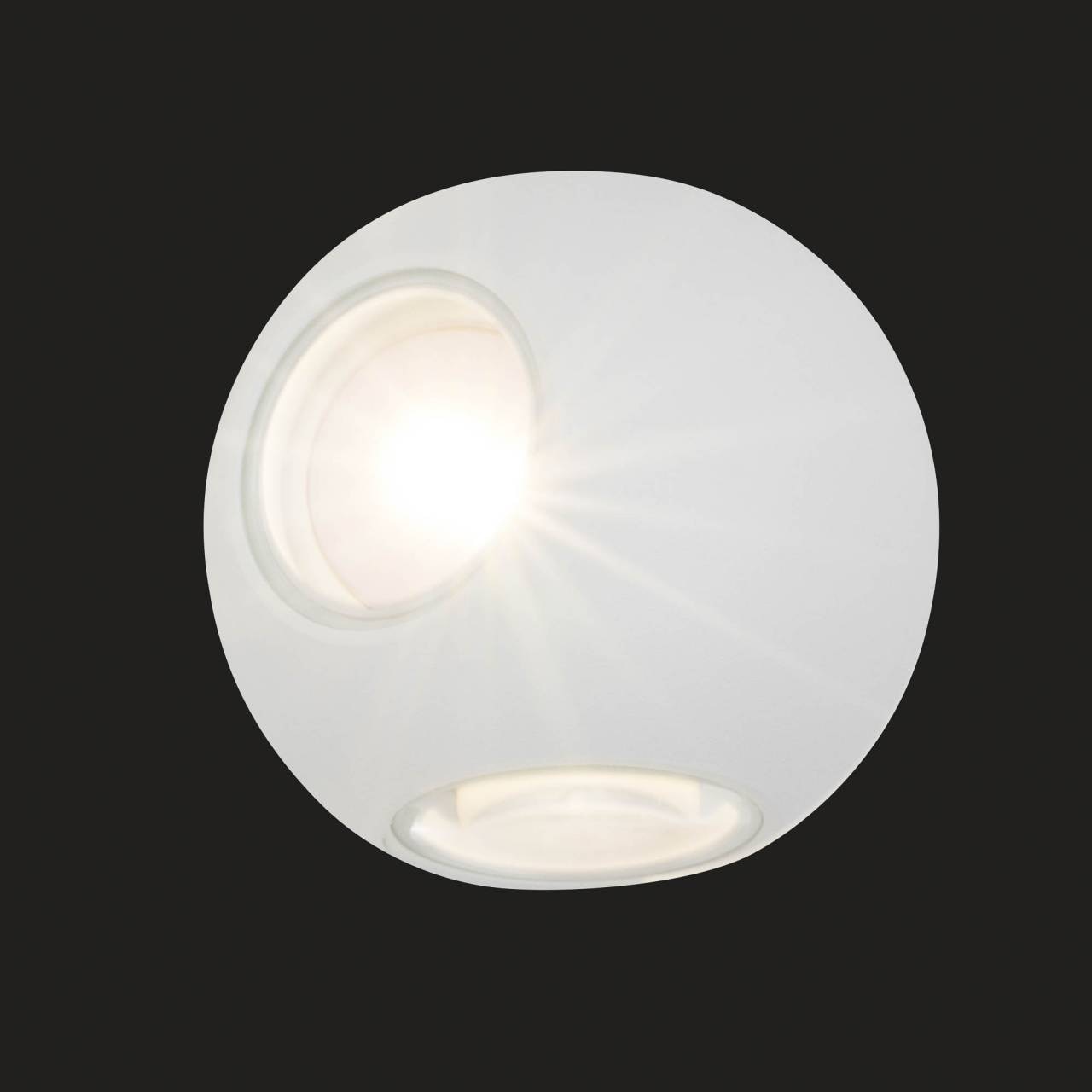 Außen-Wandleuchte LED Ø weiß flammig-flammig, lm, warmweiß, »Gus«, Alu-Druckguss/Glas, IP54, AEG 10 4 720 | BAUR cm,