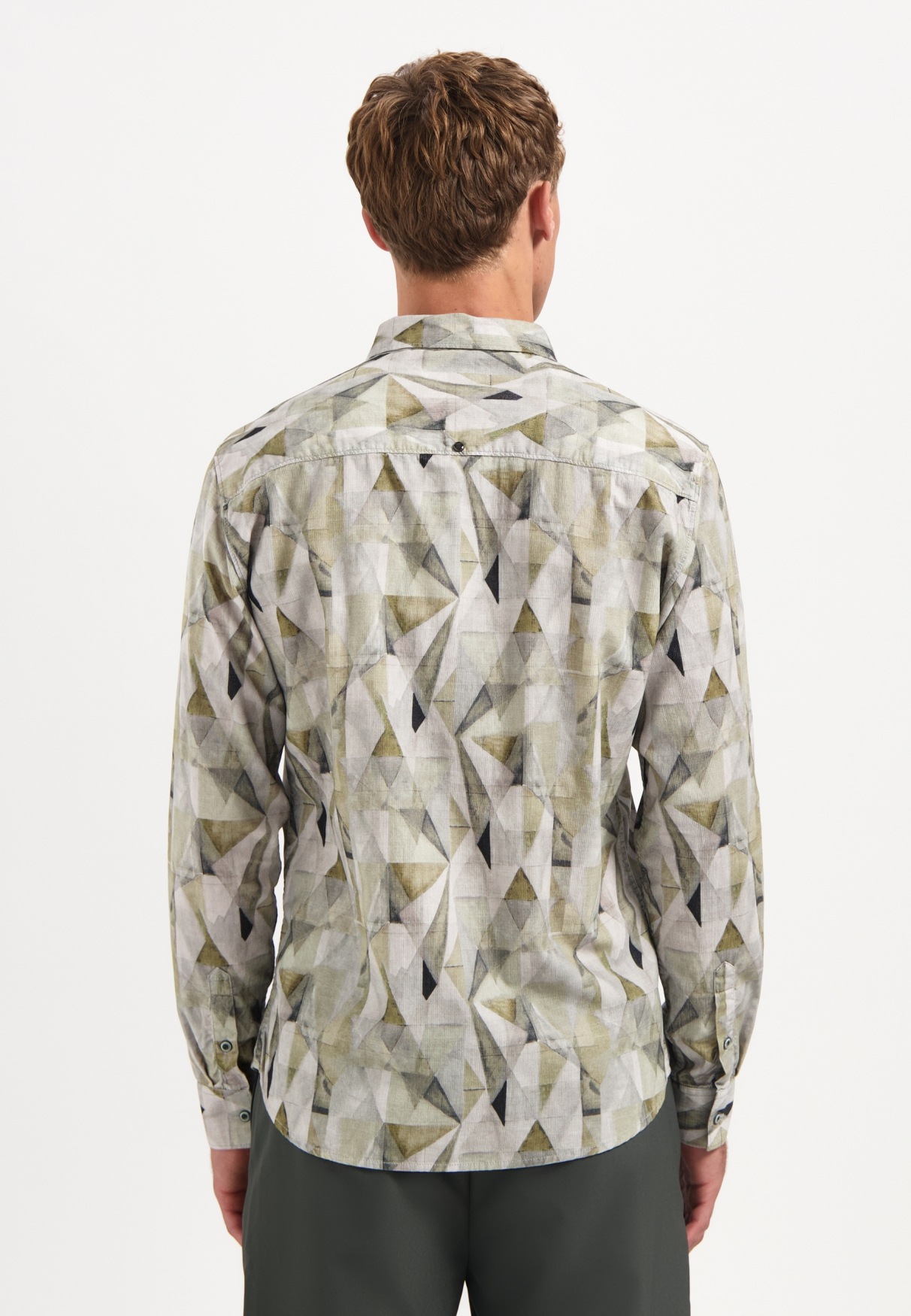 NO EXCESS Langarmhemd "No Excess Stretchhemd mit Print" günstig online kaufen