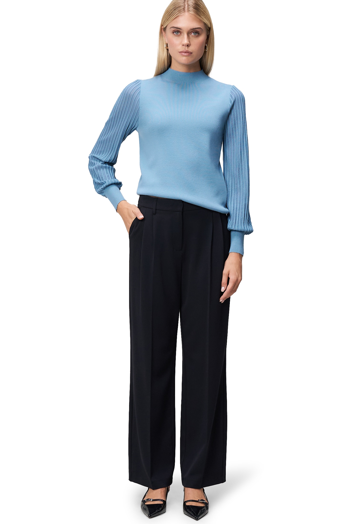 Zero Strickpullover »Damen mit transparenten Ärmeln« 1 Stk. weiteres Detail