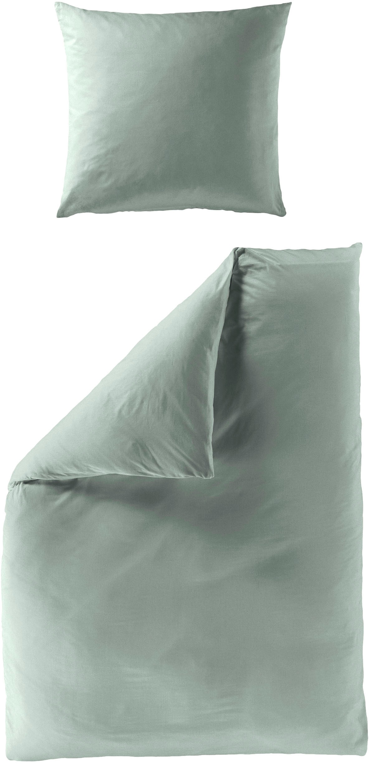 BIERBAUM Bettwäsche "Elegant uni" 2 Stk. tlg. Mako-Satin, 100 % Baumwolle, günstig online kaufen