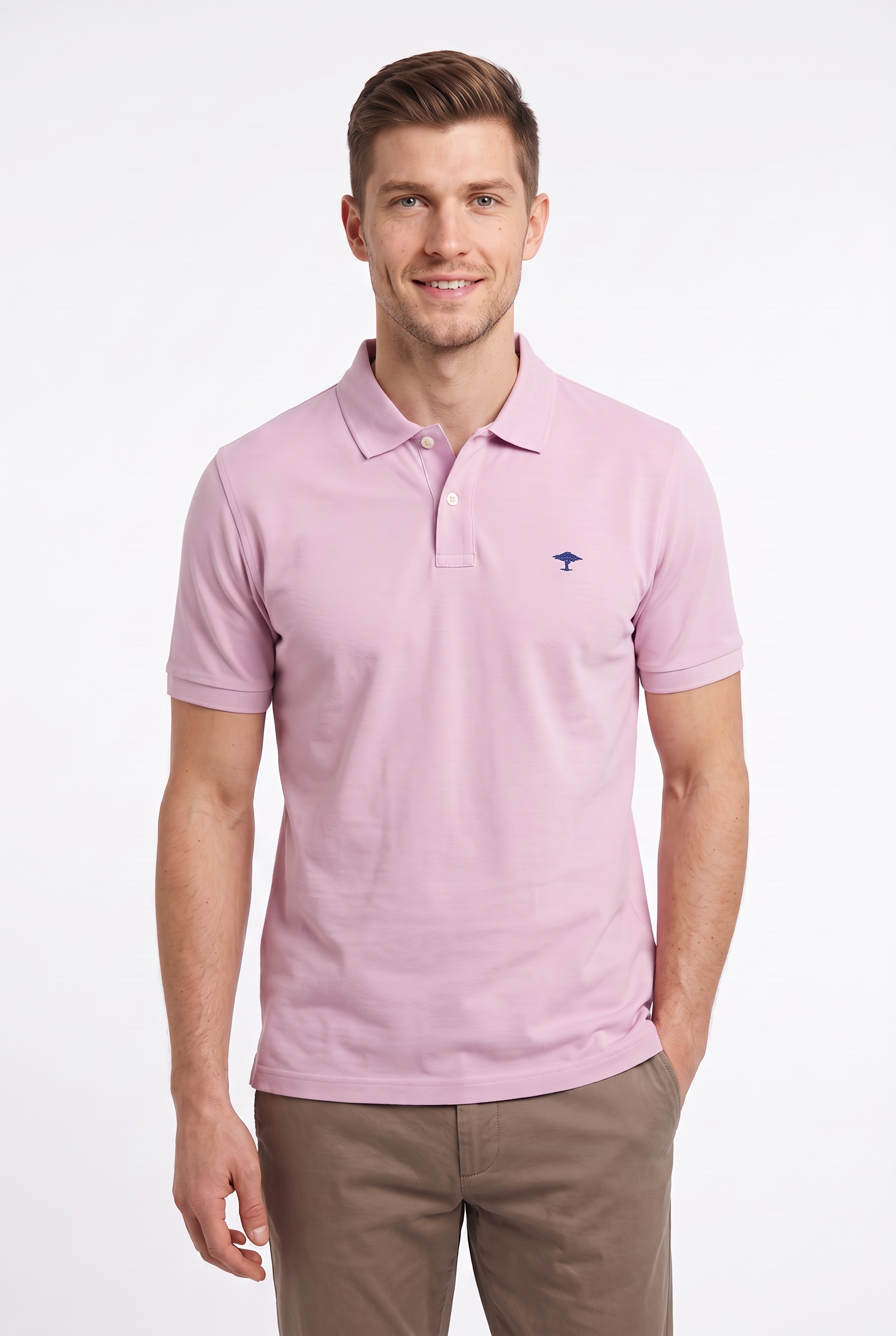 FYNCH-HATTON Poloshirt mit Logo Stickerei