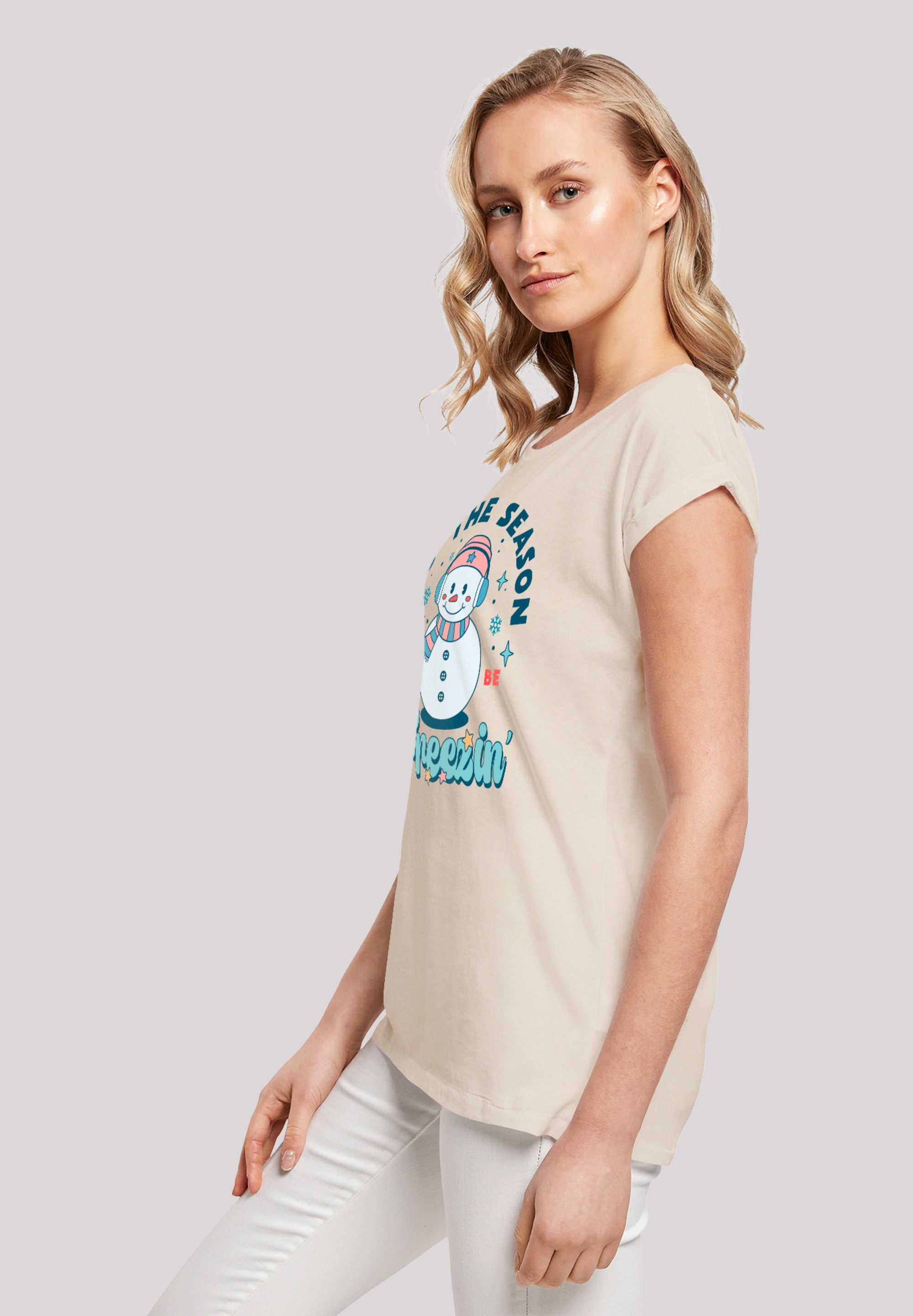F4NT4STIC T-Shirt »Tis The Season to Be Freezin Winter«, Premium Qualität