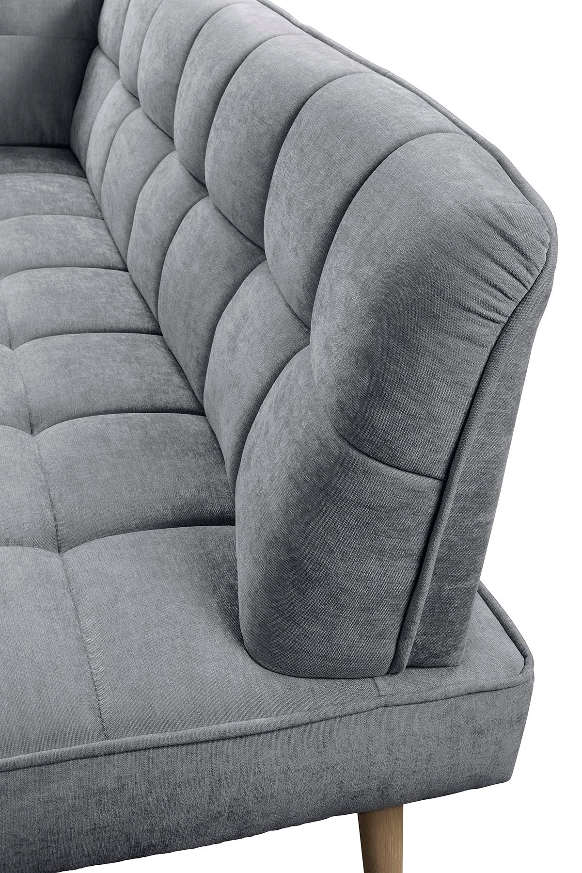 exxpo - sofa fashion Eckbank »Latte« moderne Sitz- und Rückensteppung, bequem und elegant, hoher Holzfuß