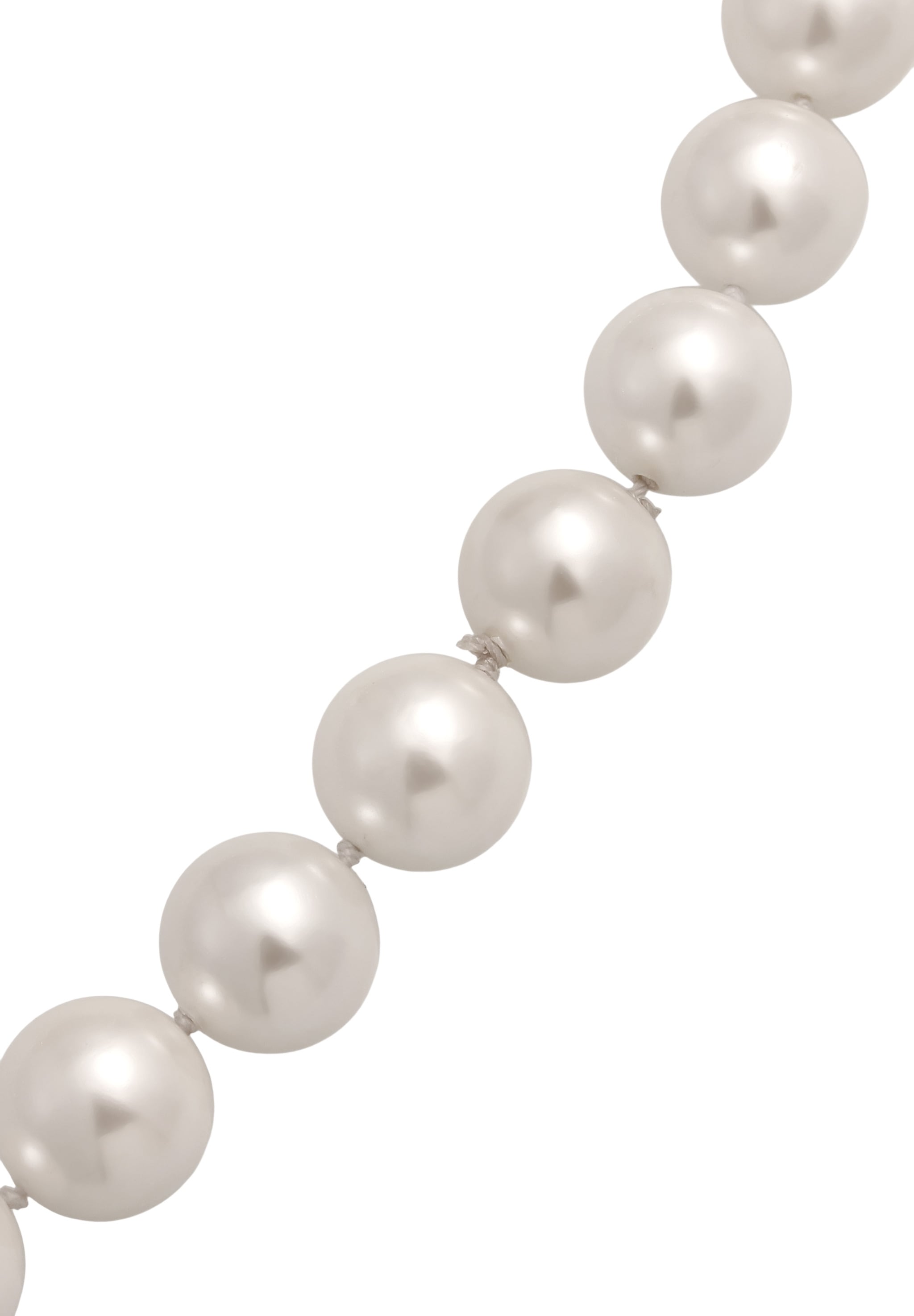 Elli Premium Lange Kette »Halskette Lang mit Muschelkernperlen Weiß«