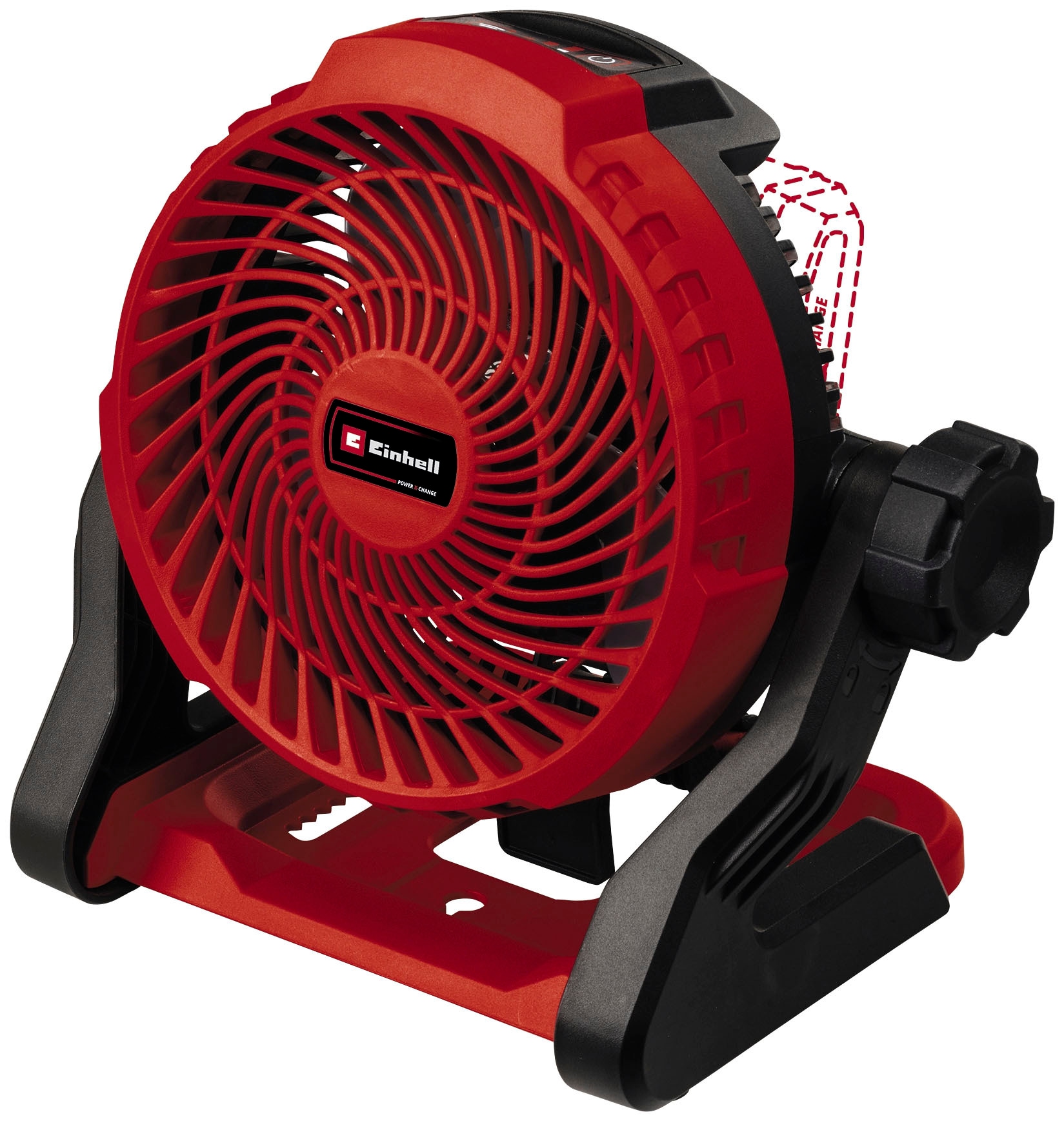 Einhell Standventilator "Power X-Change Akku-Ventilator GE-CF 18/2200 Li", Lieferung ohne Akku und Ladegerät