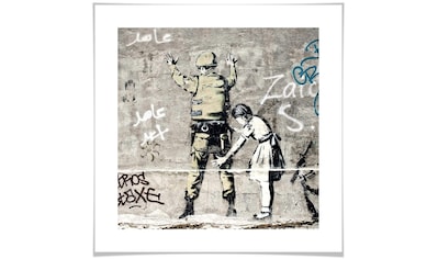 Poster »Graffiti Bilder Mädchen und Soldat«, Menschen, (1 St.)