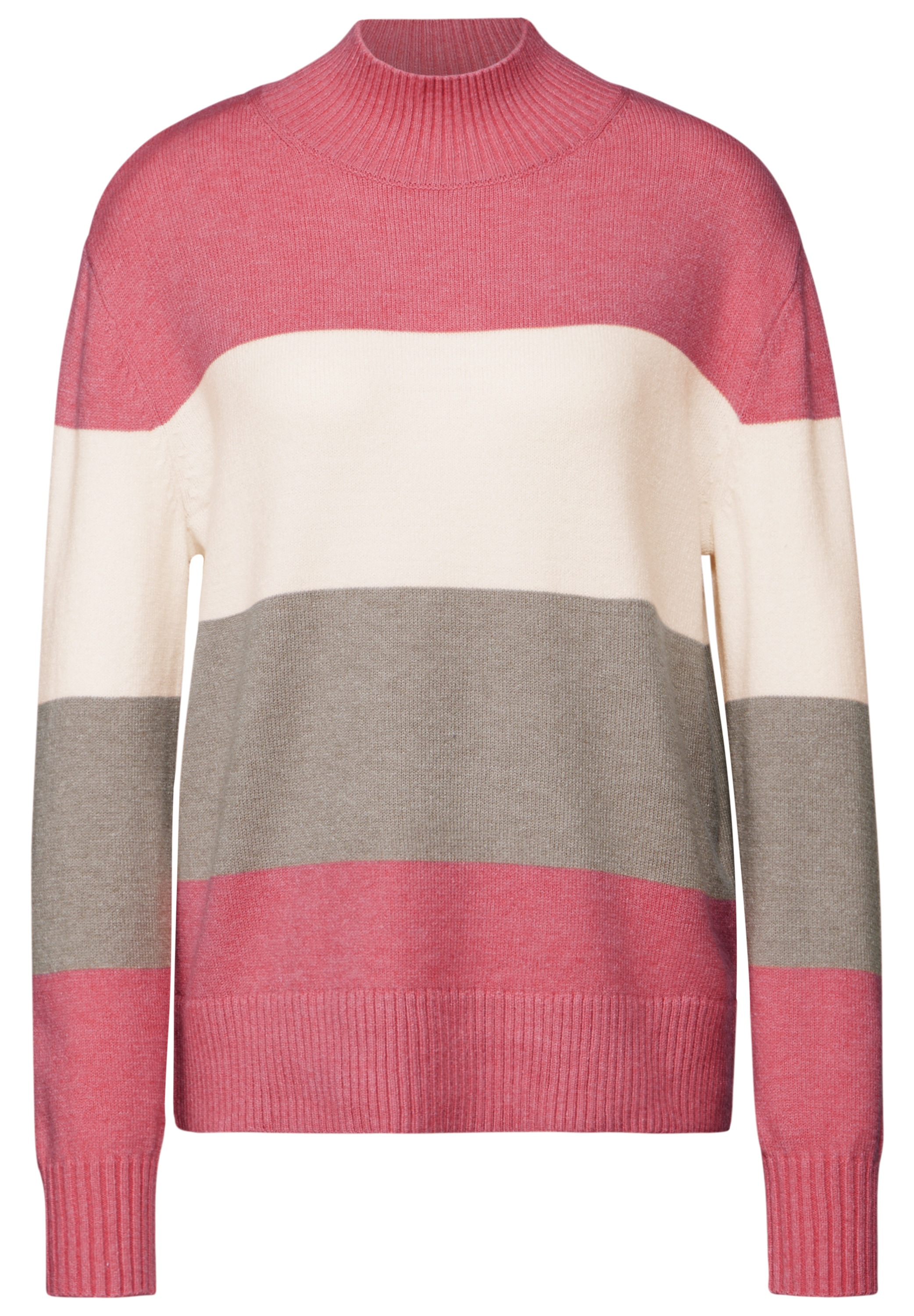 STREET ONE Strickpullover, aus softem Materialmix