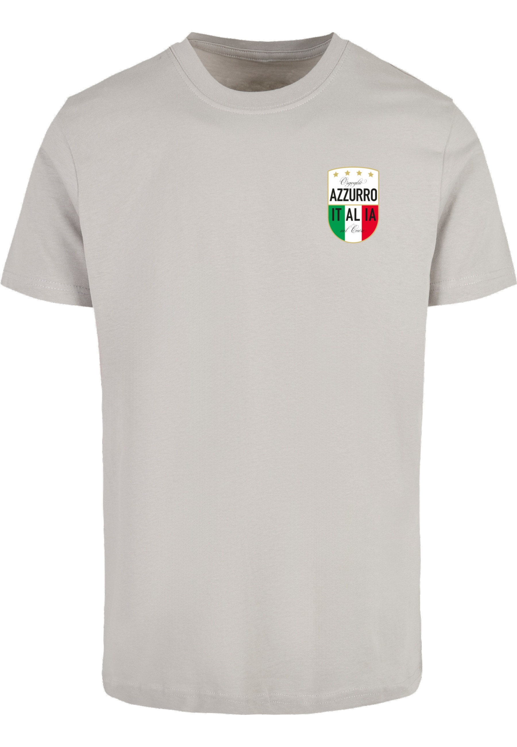 MisterTee T-Shirt "MisterTee Azurro Italia Crest Tee" 1 Stk. günstig online kaufen