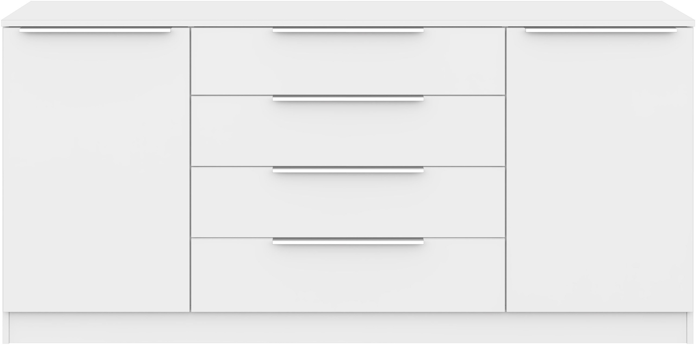 Thumbnail - borchardt Möbel Kommode "Oliva, Kommode mit Metallgriffen" Modernes Sideboard mit 2 Türen und 4 Schubkästen, Breite 166 ...