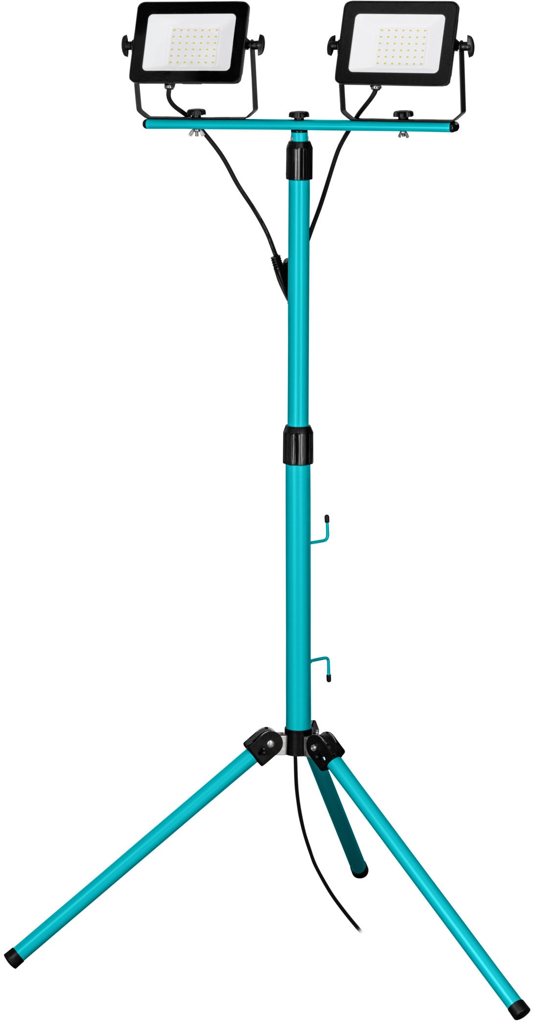 EGLO Deckenstrahler "AVELAR Strahler - Alu, Kunststoff - LED - 2X30W - IP65", 2, H: 193,5cm, 1 Stk.schwarz, türkis, Badezimmer, Leuchten, LED