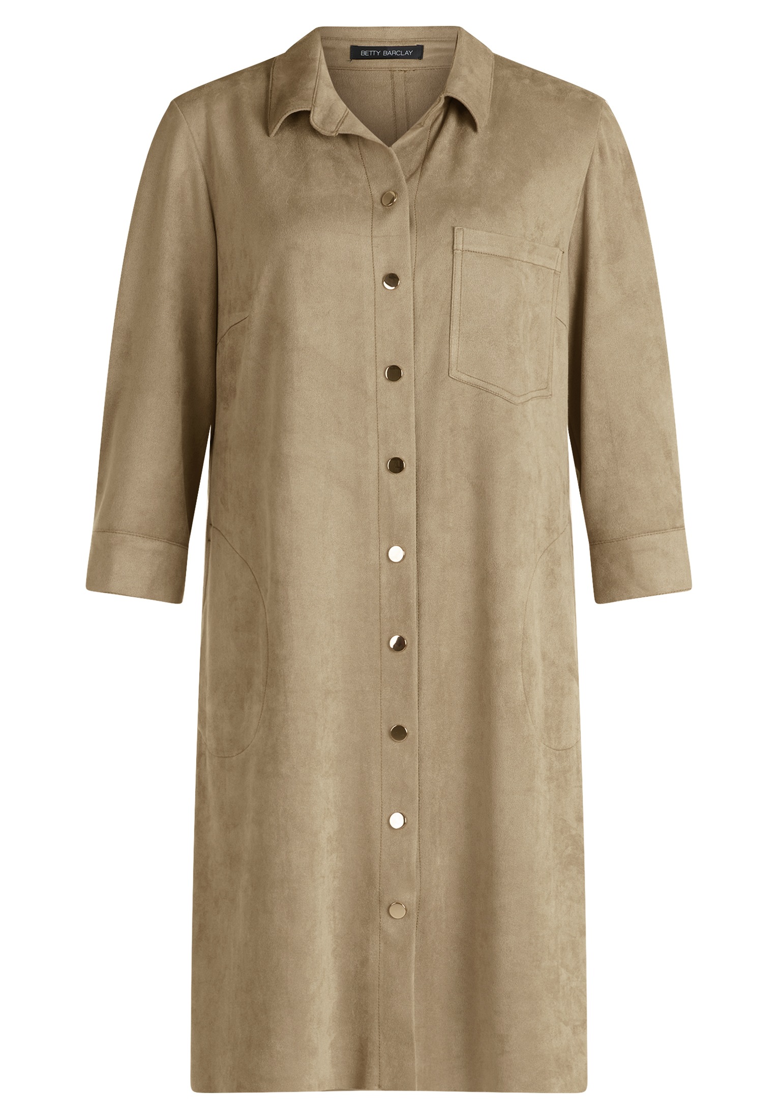 Betty Barclay Hemdblusenkleid "Betty Barclay Damen Hemdblusenkleid mit Knop günstig online kaufen