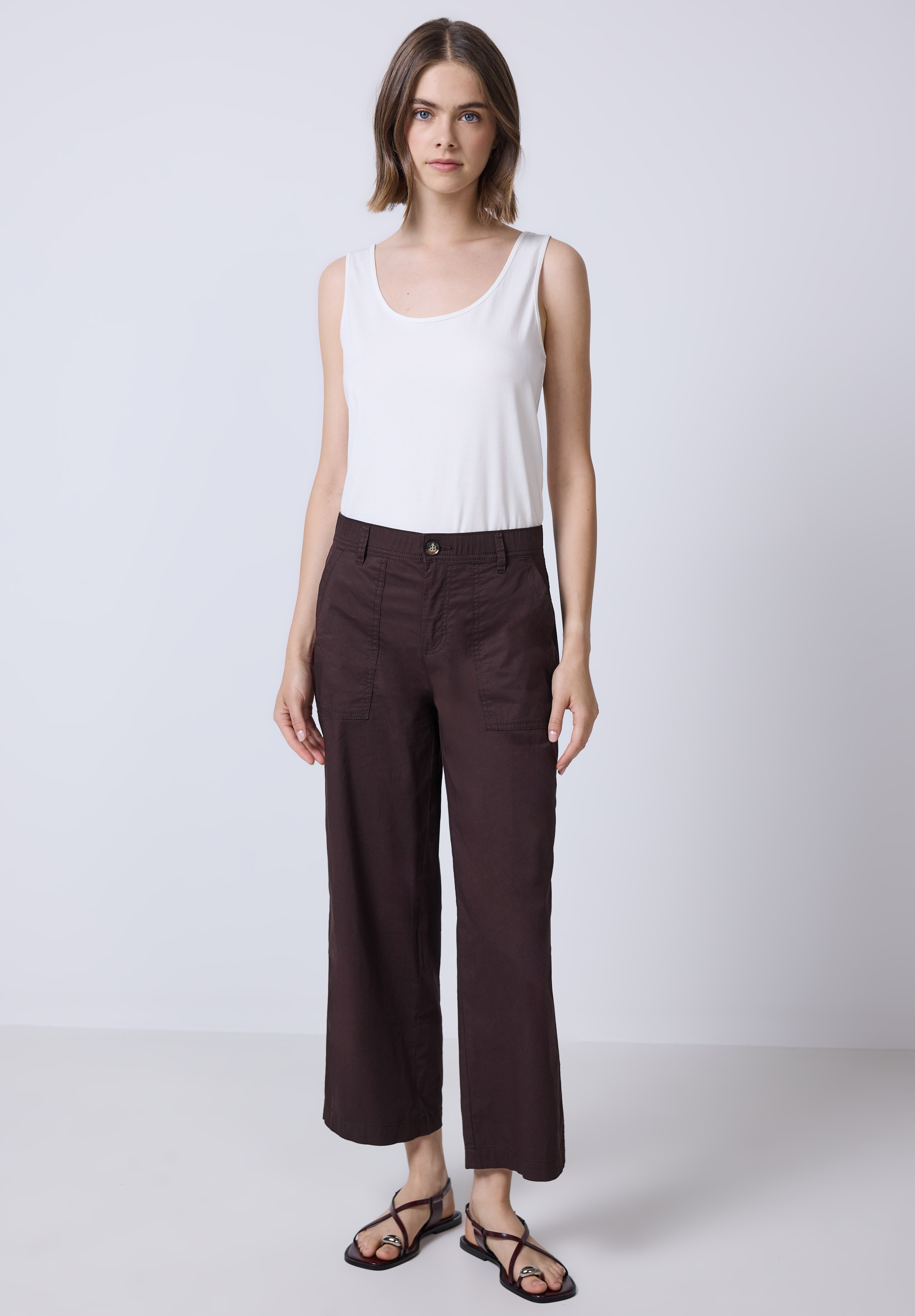 STREET ONE STUDIO Cargohose, aus Baumwolle mit Stretchanteil
