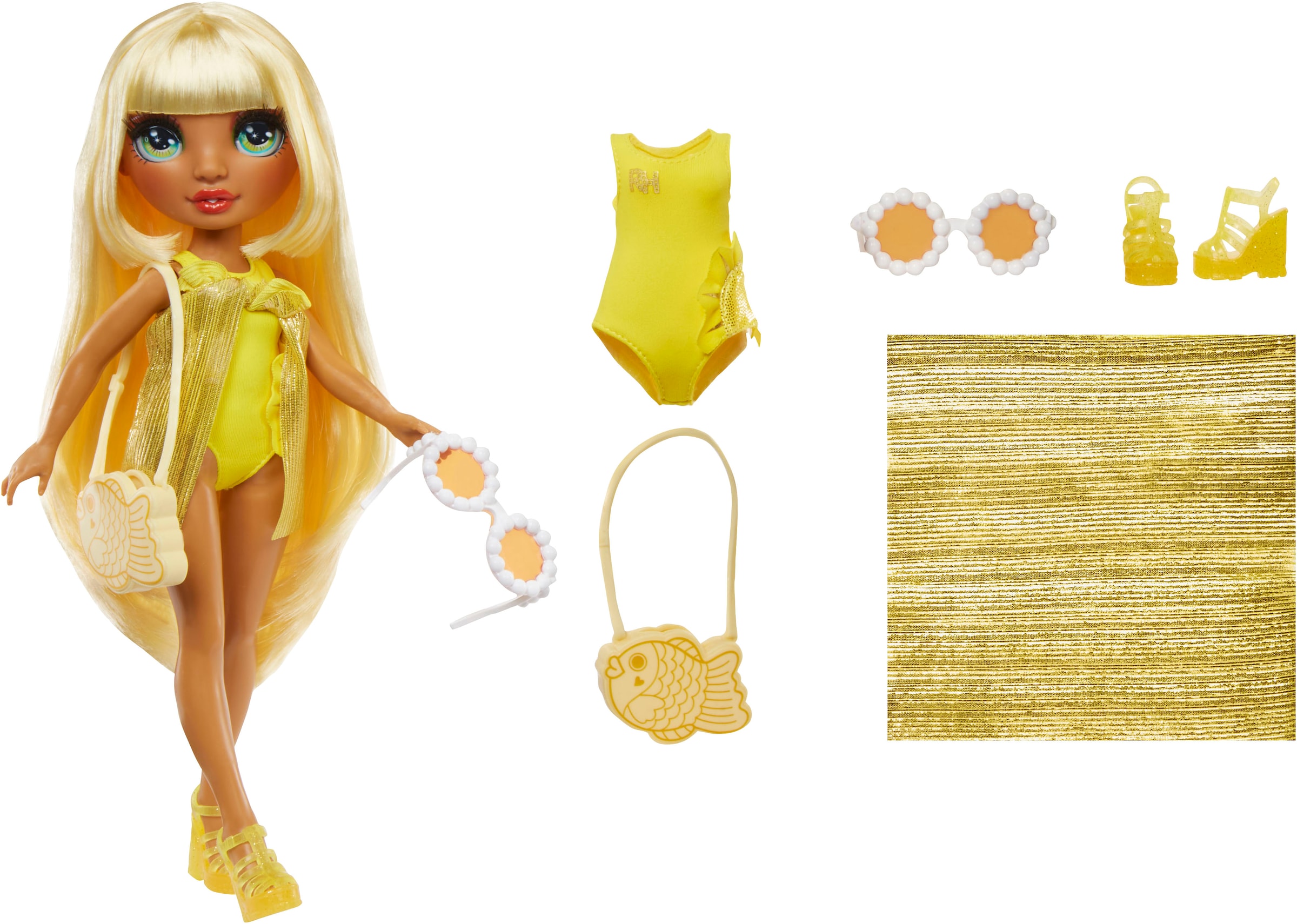 Anziehpuppe »Rainbow High Swim & Style Fashion Doll- Sunny (Yellow)«