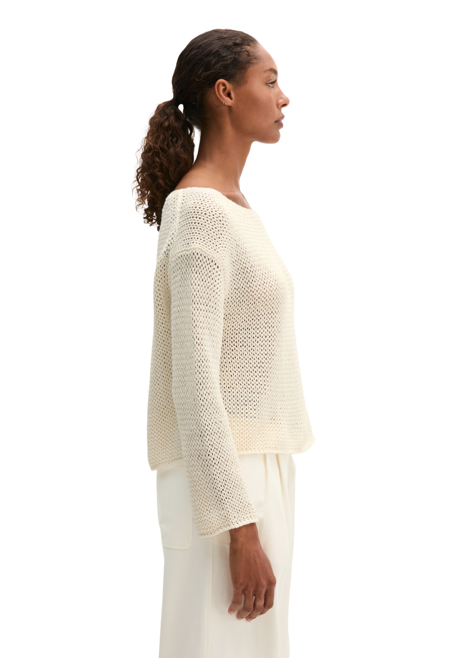Marc O'Polo Strickpullover »aus Leinen-Baumwolle-Mix«