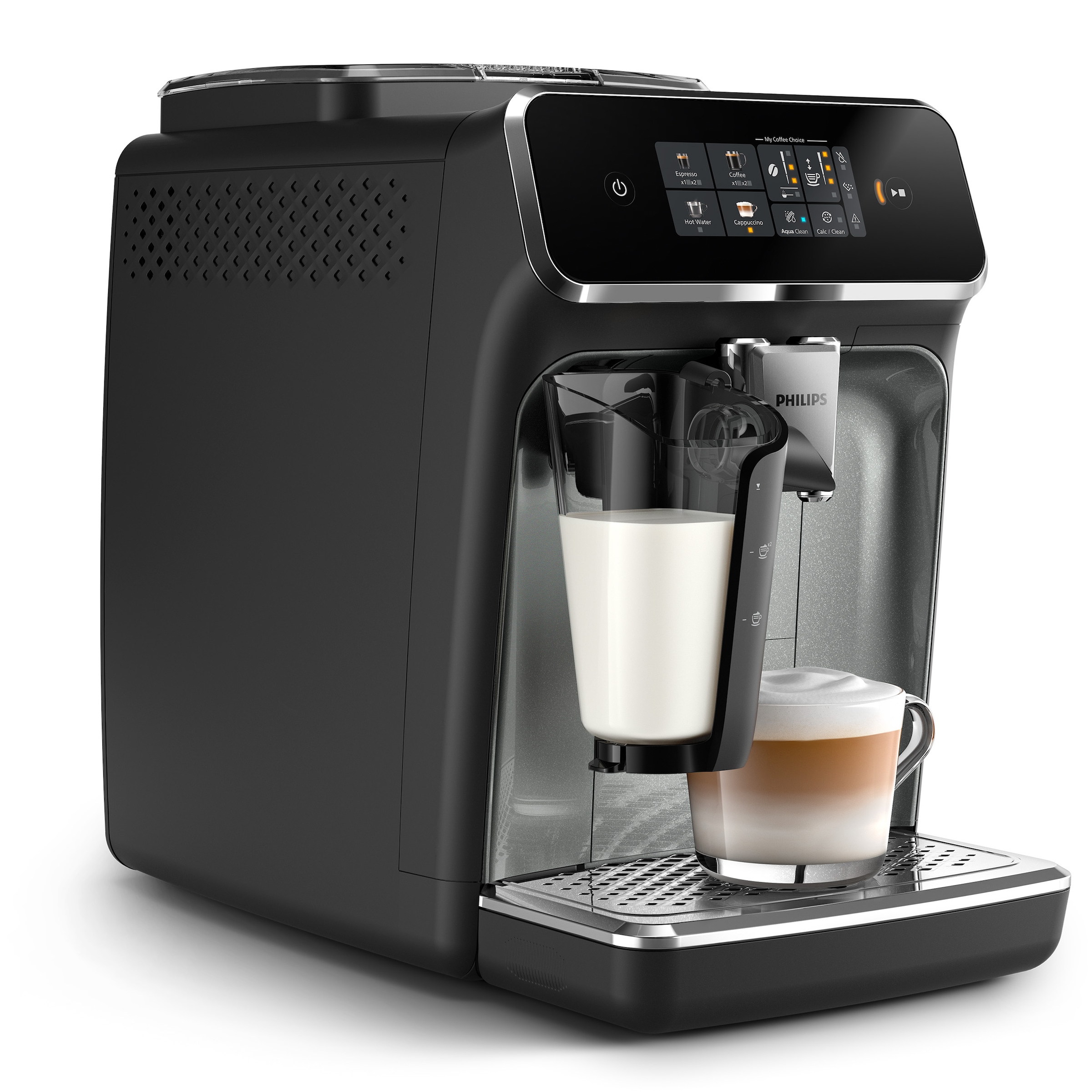 Philips Panthera Schwarz Kaffeevollautomat "Ep2339/40 2300 Series 4 Kaffeespezialitäten" Mit Lattego-Milchsystem von Baur