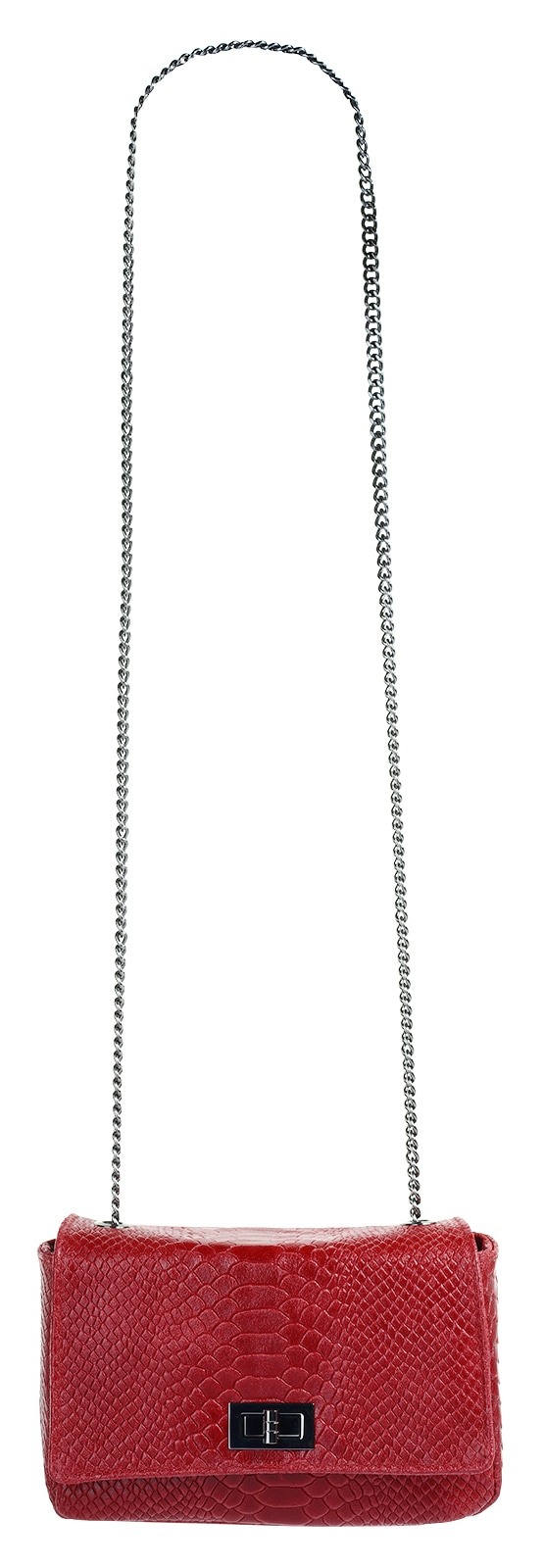 Cluty Umhängetasche, echt Leder, Made in Italy