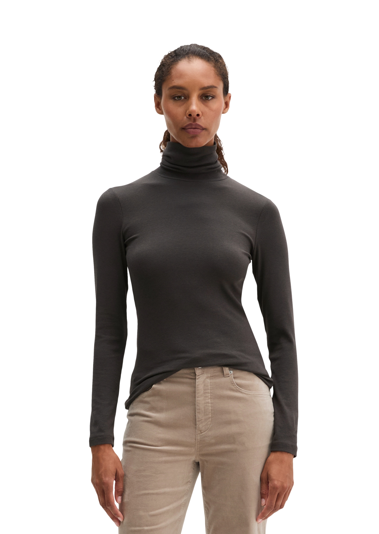 Marc O'Polo Langarmshirt »aus soft geripptem Jersey«